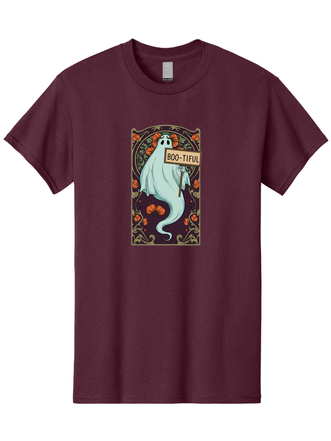 Boo-Tiful-Ghost-5 Men'S Graphic Tee, 100% Cotton, Comfortable Casual Summer Wear, Machine Washable, Vintage Camera, Old Camera, Antique Camera, Black Camera, Classic Photography, Photography Equipment, Nostalgic Device, Film Camera, Camera Art Bak097