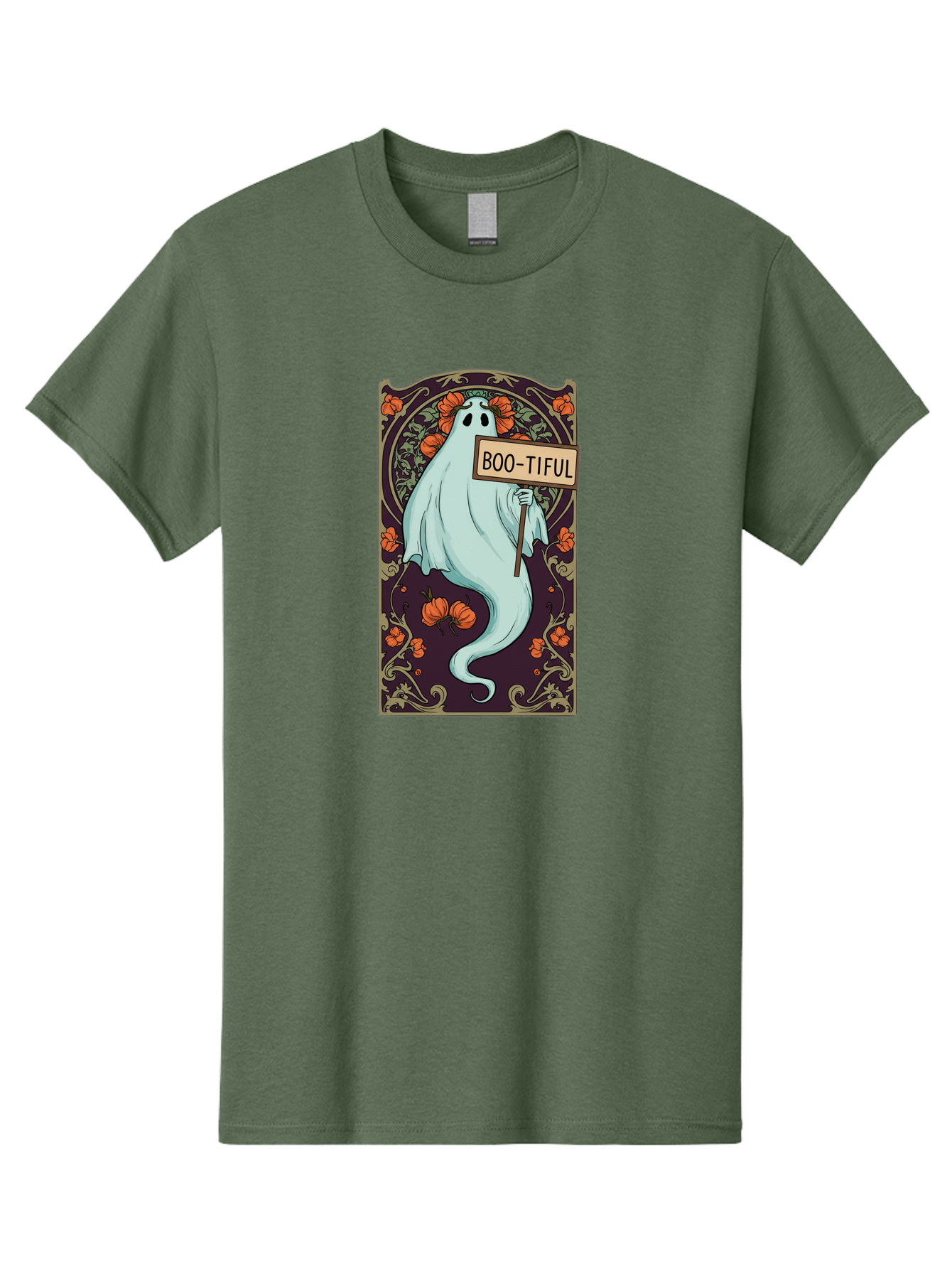 Boo-Tiful-Ghost-5 Men'S Graphic Tee, 100% Cotton, Comfortable Casual Summer Wear, Machine Washable, Vintage Camera, Old Camera, Antique Camera, Black Camera, Classic Photography, Photography Equipment, Nostalgic Device, Film Camera, Camera Art Bak097