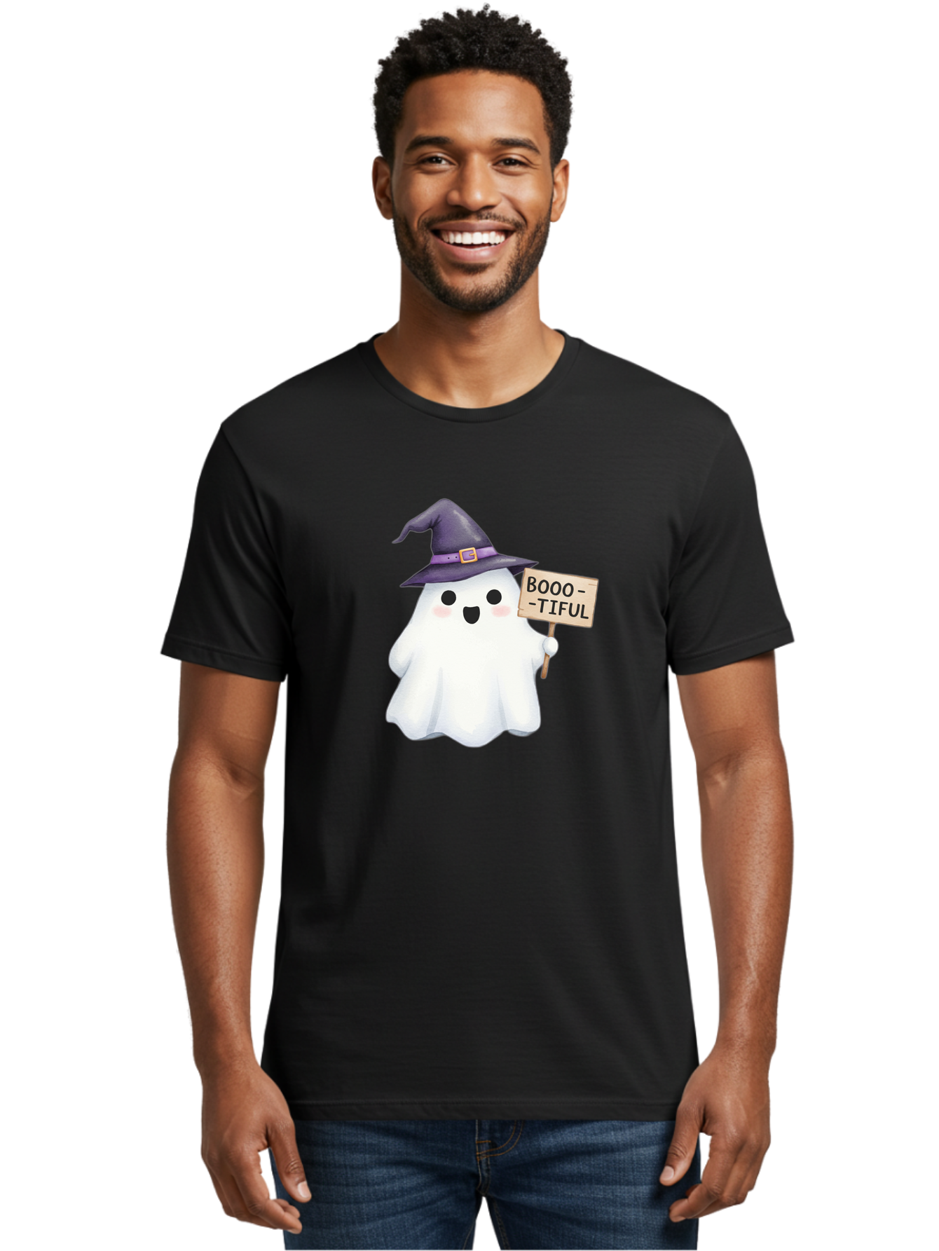 Booo-Tiful-Ghost Men'S Graphic Tee, 100% Cotton, Comfortable Casual Summer Wear, Machine Washable, Vintage Camera, Old Camera, Antique Camera, Black Camera, Classic Photography, Photography Equipment, Nostalgic Device, Film Camera, Camera Art Bak101