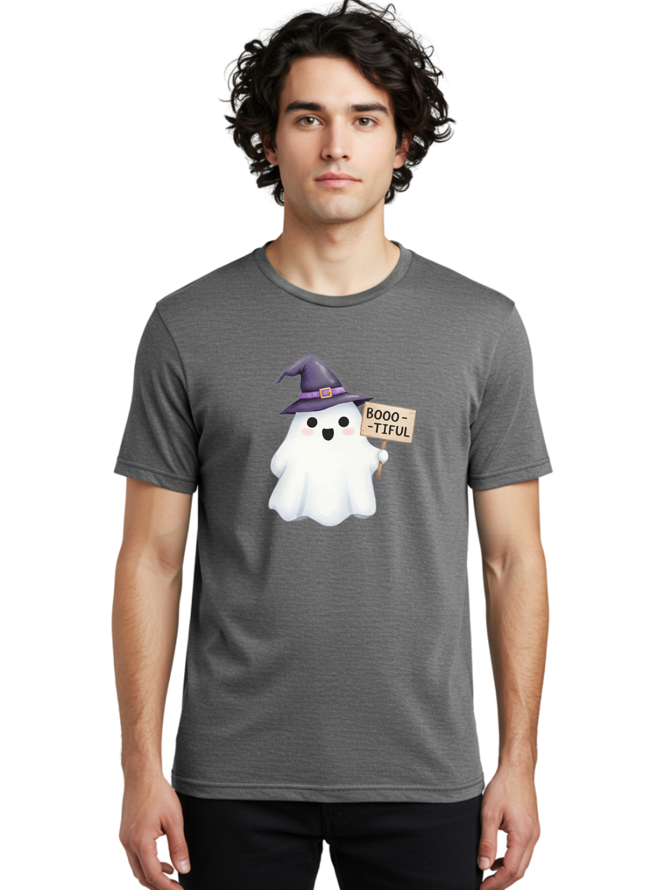 Booo-Tiful-Ghost Men'S Graphic Tee, 100% Cotton, Comfortable Casual Summer Wear, Machine Washable, Vintage Camera, Old Camera, Antique Camera, Black Camera, Classic Photography, Photography Equipment, Nostalgic Device, Film Camera, Camera Art Bak101