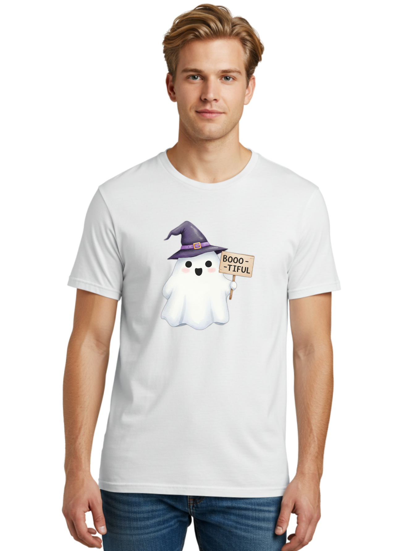 Booo-Tiful-Ghost Men'S Graphic Tee, 100% Cotton, Comfortable Casual Summer Wear, Machine Washable, Vintage Camera, Old Camera, Antique Camera, Black Camera, Classic Photography, Photography Equipment, Nostalgic Device, Film Camera, Camera Art Bak101