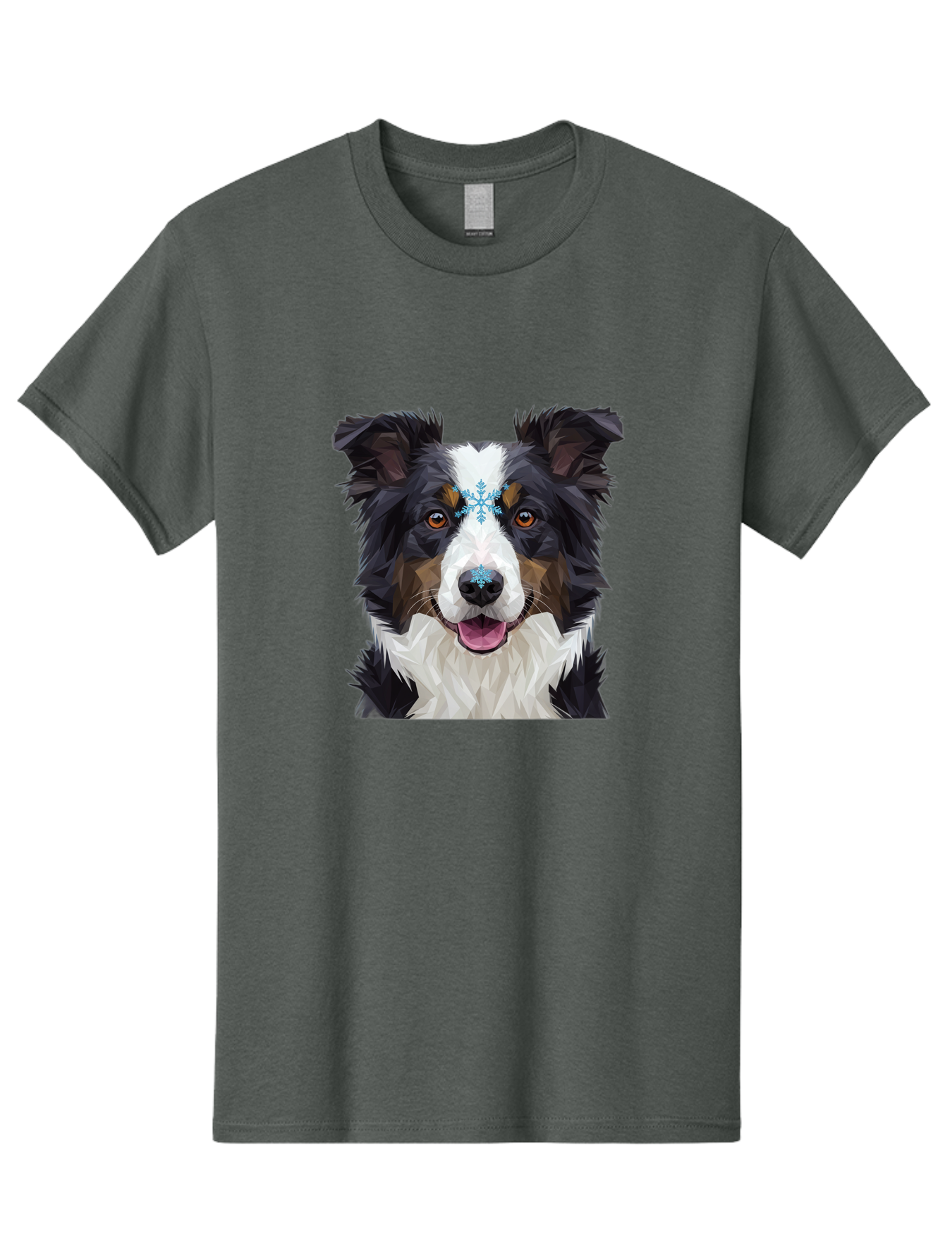 Border-Collie-With-Snowflake Men'S Graphic Tee, 100% Cotton, Comfortable Casual Summer Wear, Machine Washable, Vintage Camera, Old Camera, Antique Camera, Black Camera, Classic Photography, Photography Equipment, Nostalgic Device, Film Camera, Bak102