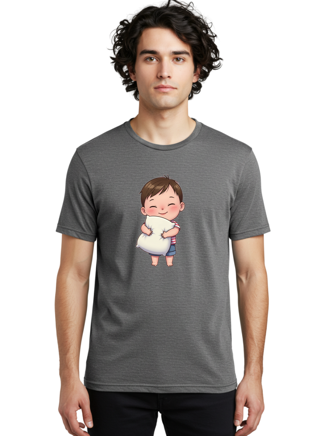 Boy-Hugging-Pillow Men'S Graphic Tee, 100% Cotton, Comfortable Casual Summer Wear, Machine Washable, Vintage Camera, Old Camera, Antique Camera, Black Camera, Classic Photography, Photography Equipment, Nostalgic Device, Film Camera, Bak106