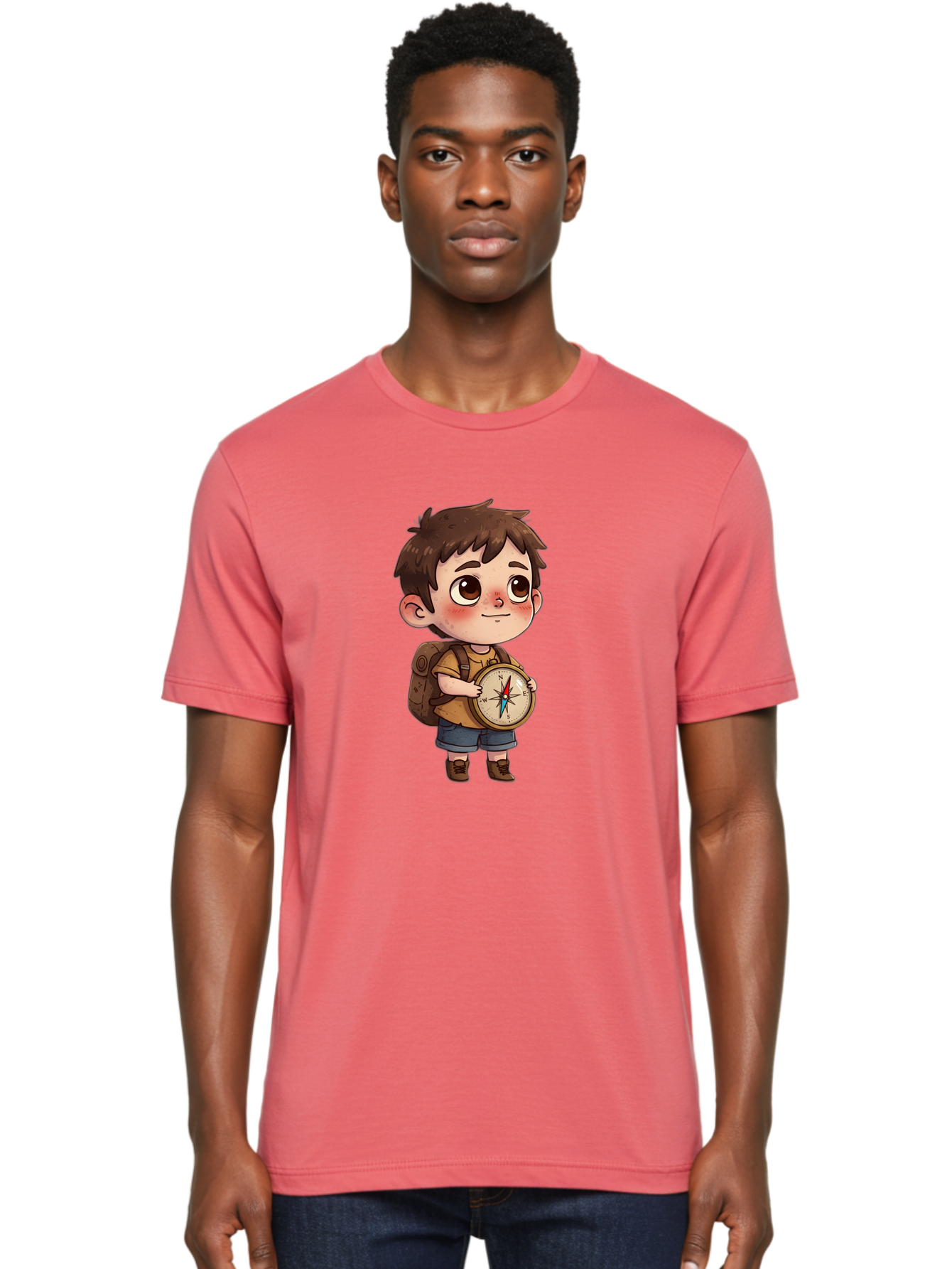 Boy-With-Compass Men'S Graphic Tee, 100% Cotton, Comfortable Casual Summer Wear, Machine Washable, Vintage Camera, Old Camera, Antique Camera, Black Camera, Classic Photography, Photography Equipment, Nostalgic Device, Film Camera, Camera Art Bak107