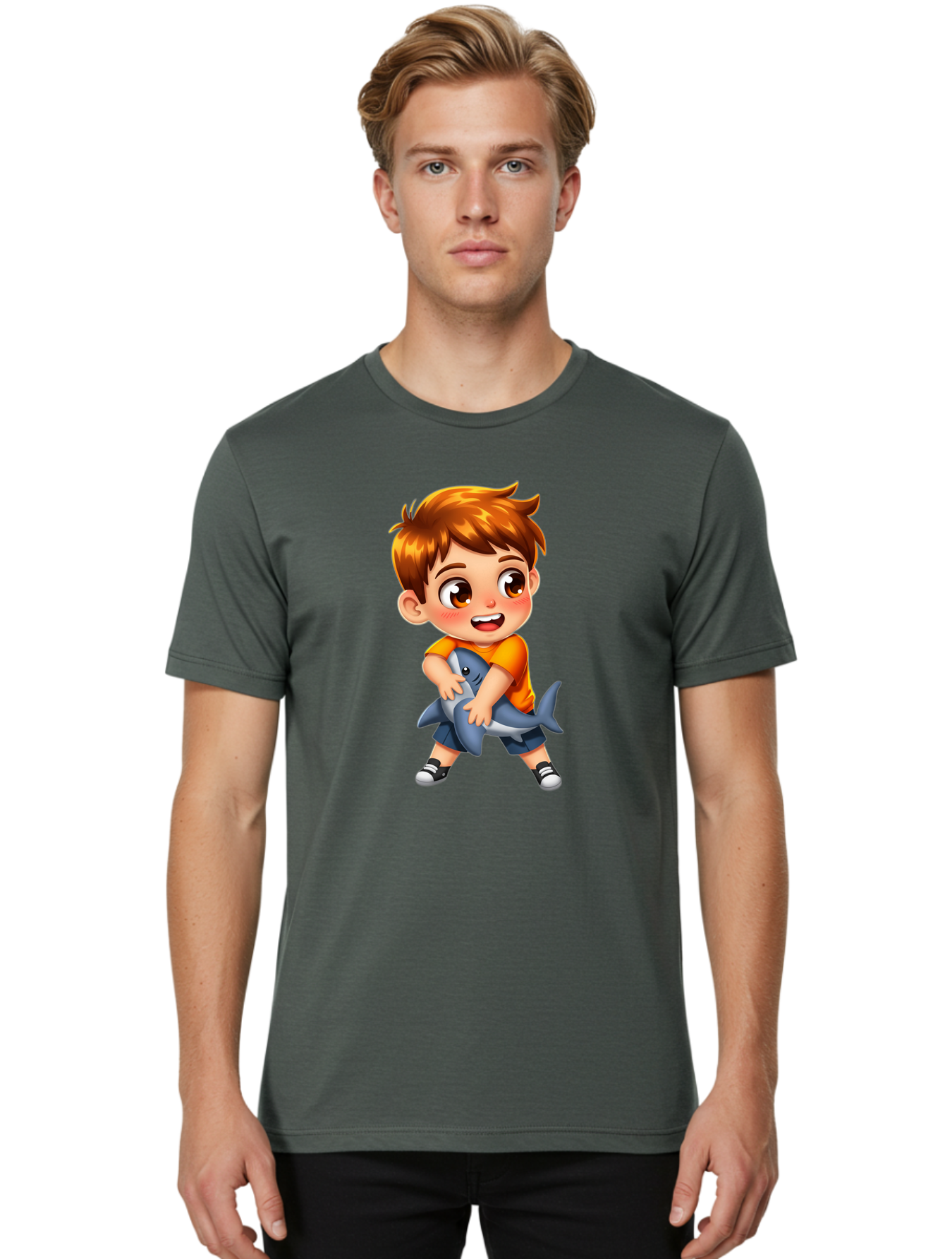 Boy-With-Shark-Toy Men'S Graphic Tee, 100% Cotton, Comfortable Casual Summer Wear, Machine Washable, Vintage Camera, Old Camera, Antique Camera, Black Camera, Classic Photography, Photography Equipment, Nostalgic Device, Film Camera, Bak109