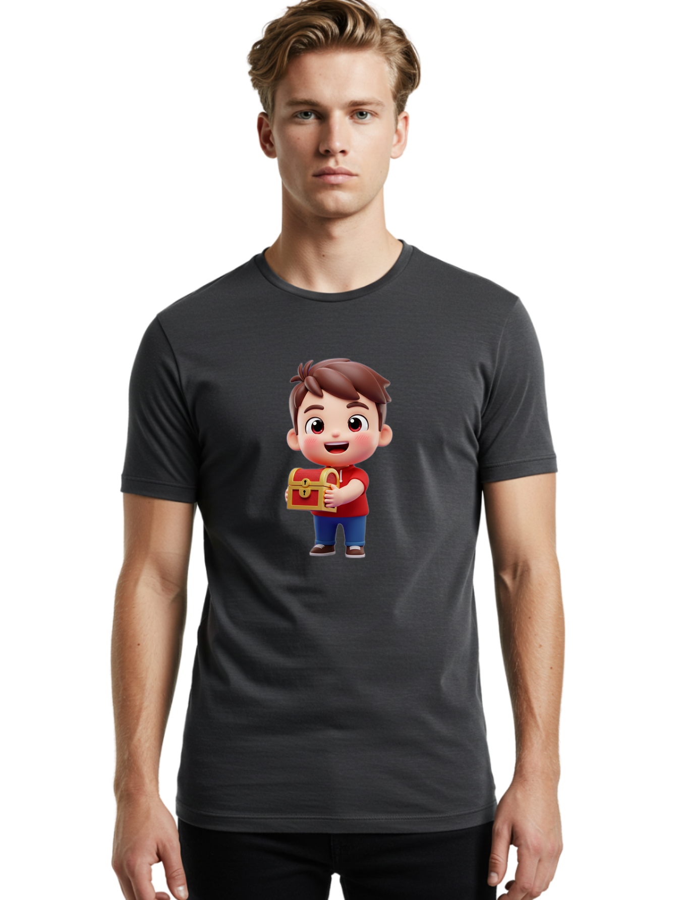 Boy-With-Treasure-Chest Men'S Graphic Tee, 100% Cotton, Comfortable Casual Summer Wear, Machine Washable, Vintage Camera, Old Camera, Antique Camera, Black Camera, Classic Photography, Photography Equipment, Nostalgic Device, Film Camera, Bak110