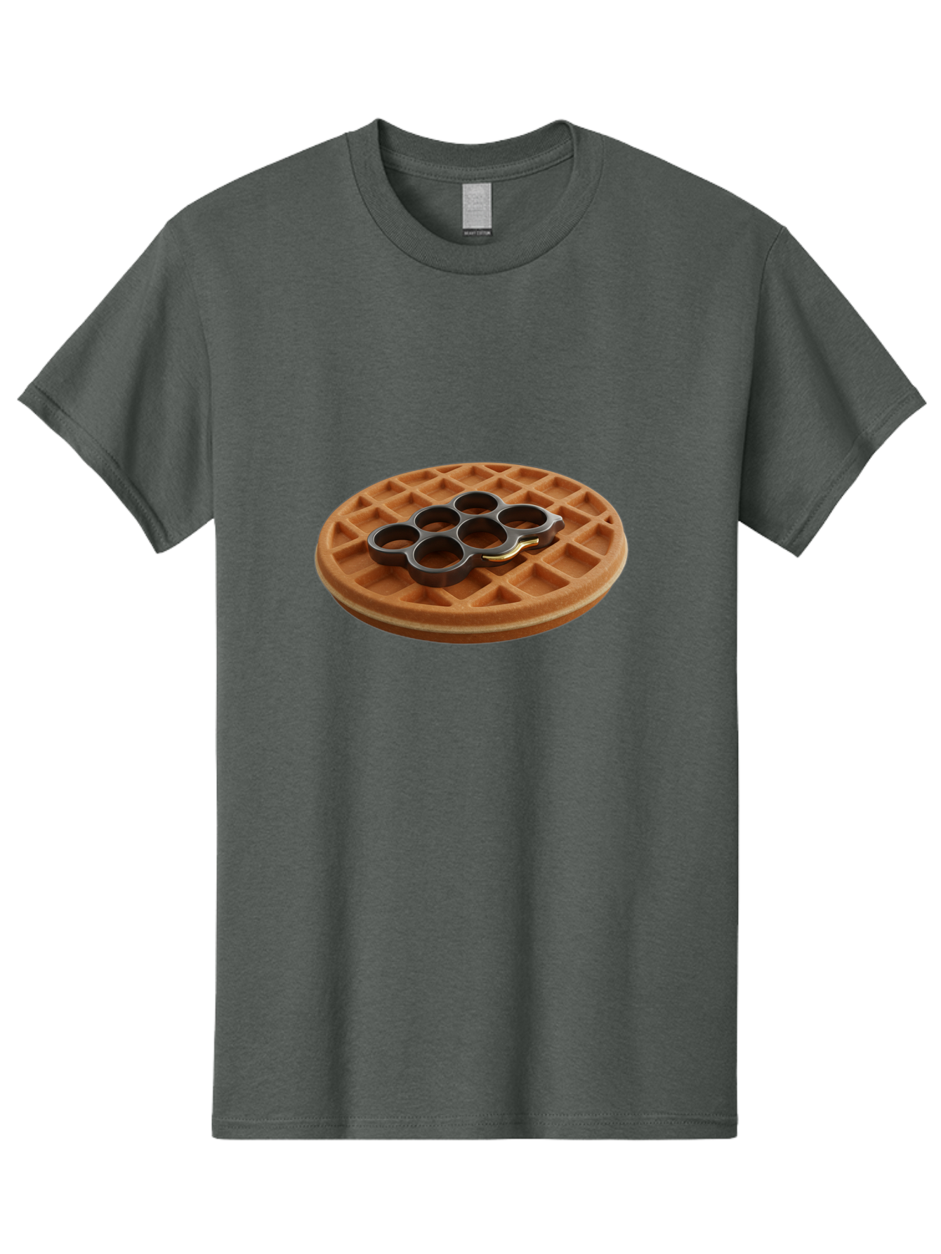 Brass-Knuckle-Waffle Men'S Graphic Tee, 100% Cotton, Comfortable Casual Summer Wear, Machine Washable, Vintage Camera, Old Camera, Antique Camera, Black Camera, Classic Photography, Photography Equipment, Nostalgic Device, Film Camera, Bak111