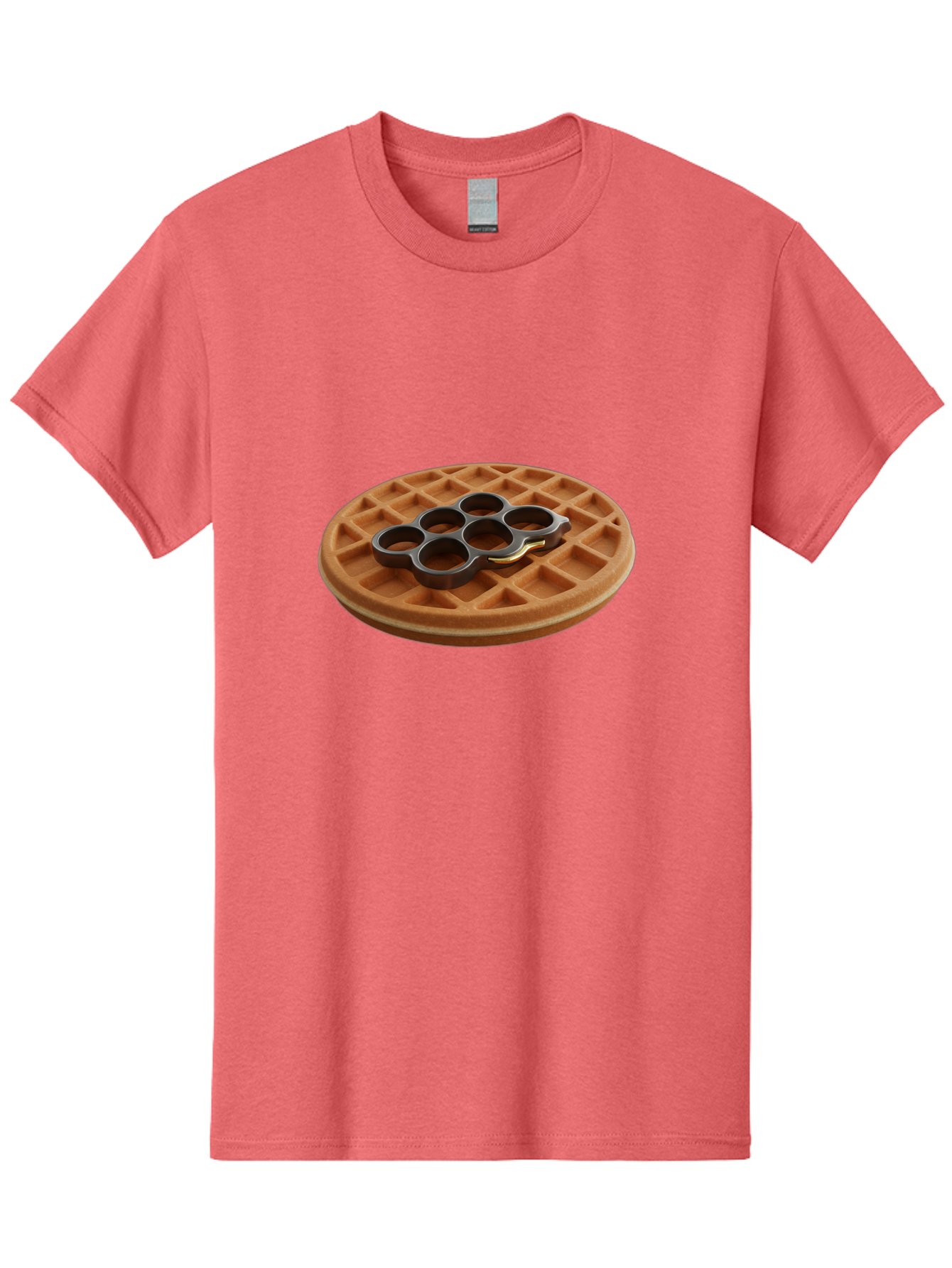 Brass-Knuckle-Waffle Men'S Graphic Tee, 100% Cotton, Comfortable Casual Summer Wear, Machine Washable, Vintage Camera, Old Camera, Antique Camera, Black Camera, Classic Photography, Photography Equipment, Nostalgic Device, Film Camera, Bak111