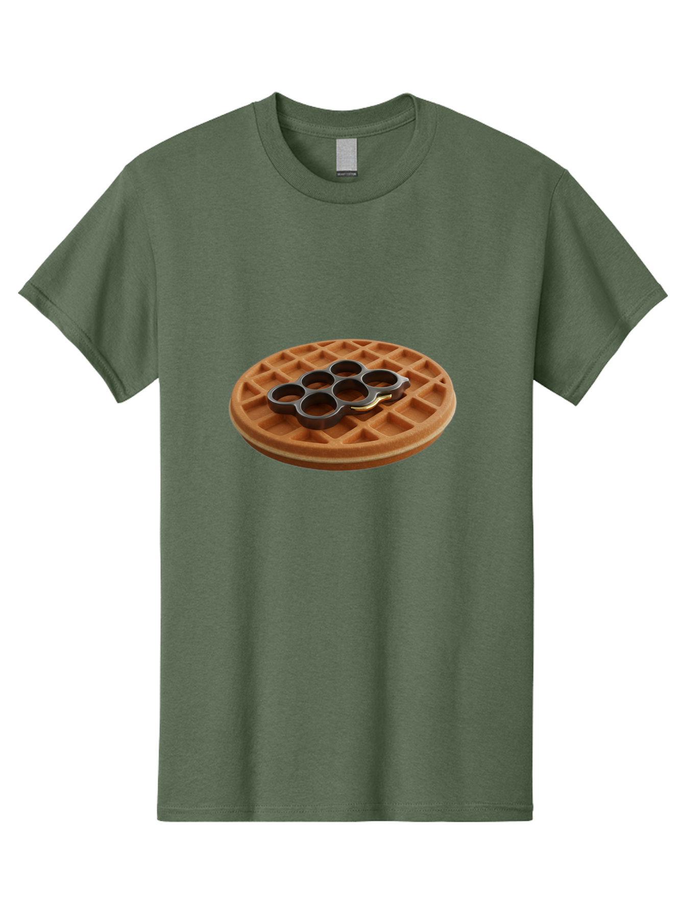 Brass-Knuckle-Waffle Men'S Graphic Tee, 100% Cotton, Comfortable Casual Summer Wear, Machine Washable, Vintage Camera, Old Camera, Antique Camera, Black Camera, Classic Photography, Photography Equipment, Nostalgic Device, Film Camera, Bak111