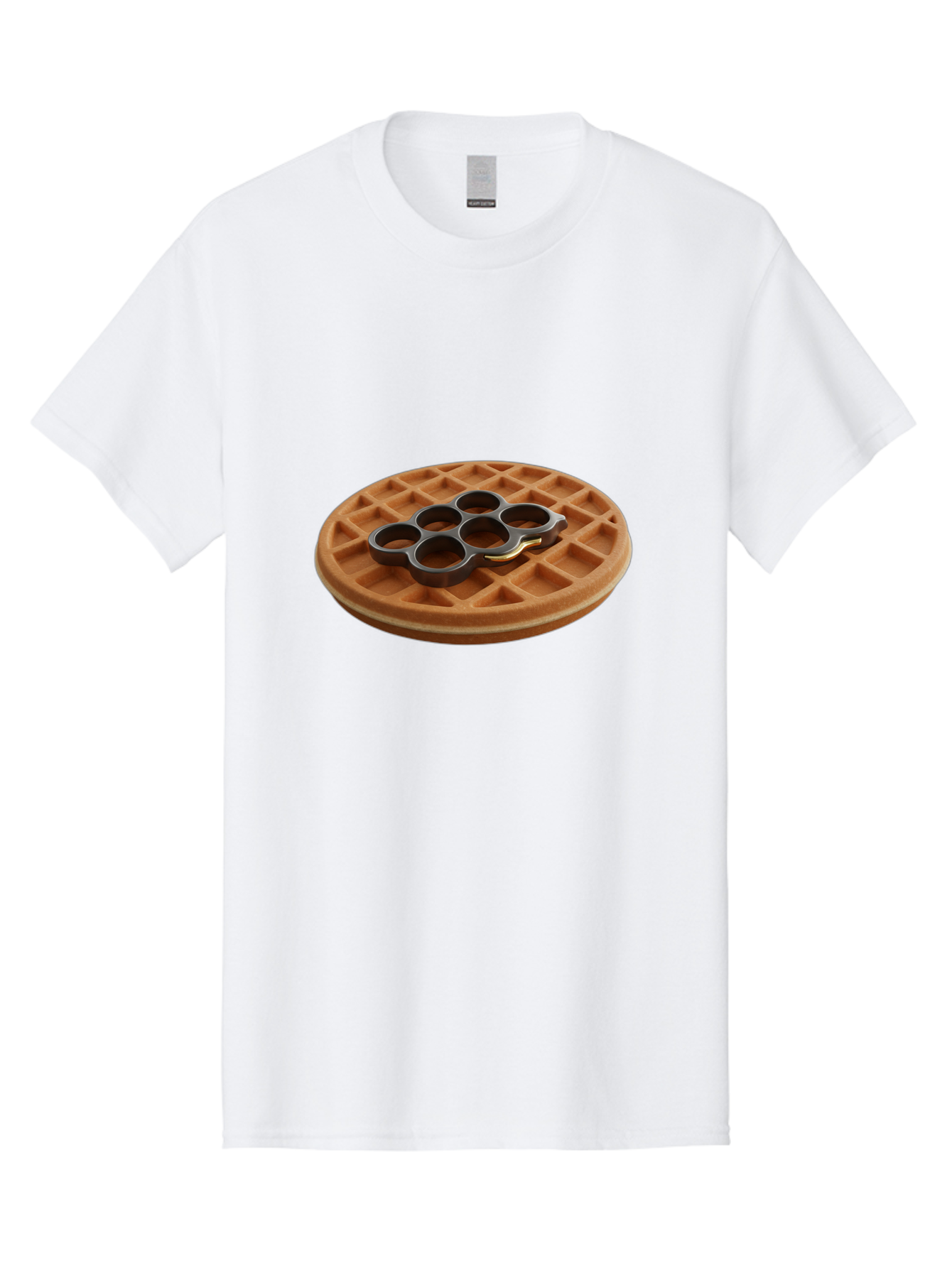 Brass-Knuckle-Waffle Men'S Graphic Tee, 100% Cotton, Comfortable Casual Summer Wear, Machine Washable, Vintage Camera, Old Camera, Antique Camera, Black Camera, Classic Photography, Photography Equipment, Nostalgic Device, Film Camera, Bak111