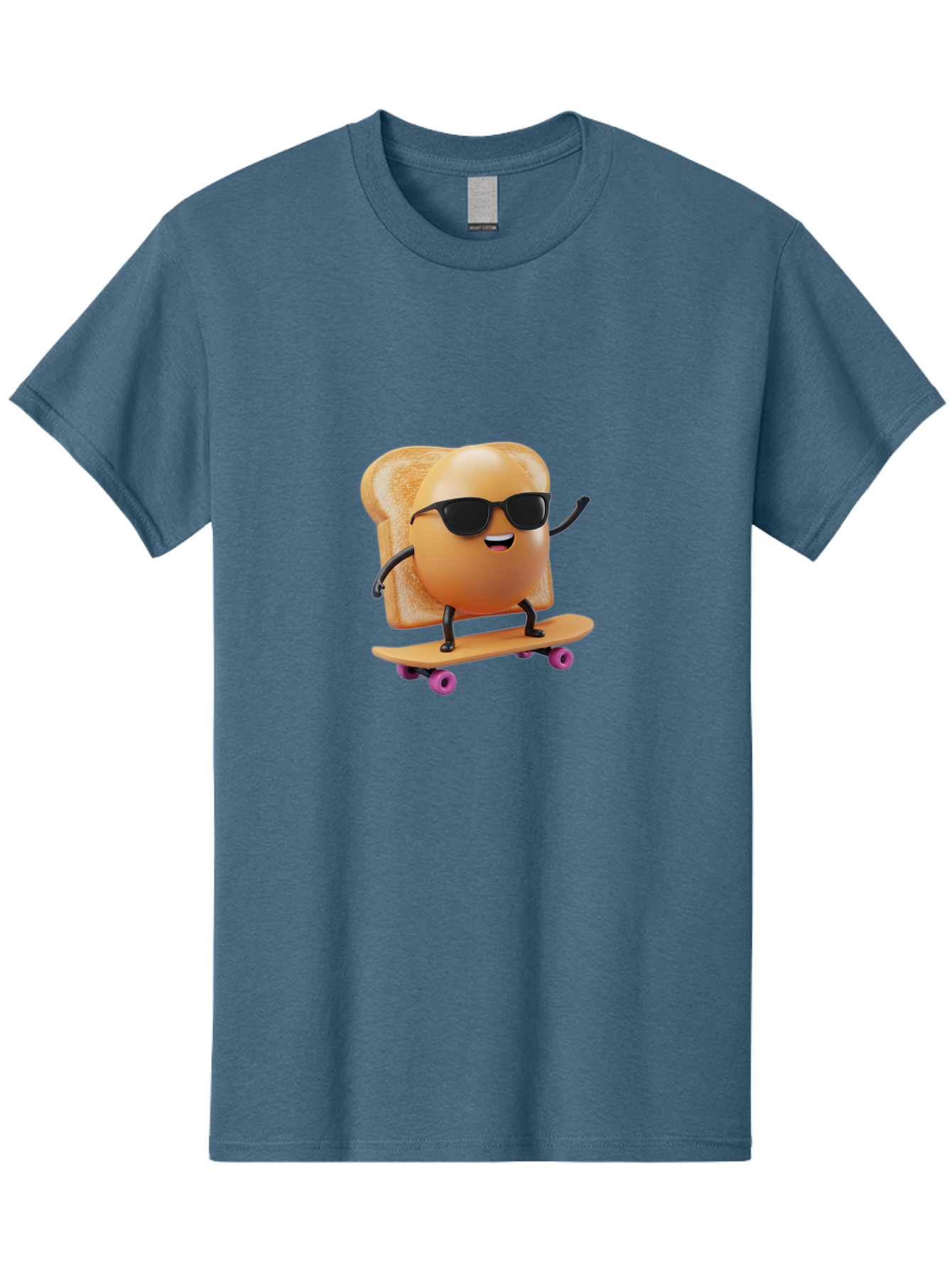 Bread-Character-Skateboarding Men'S Graphic Tee, 100% Cotton, Comfortable Casual Summer Wear, Machine Washable, Vintage Camera, Old Camera, Antique Camera, Black Camera, Classic Photography, Photography Equipment, Nostalgic Device, Bak112