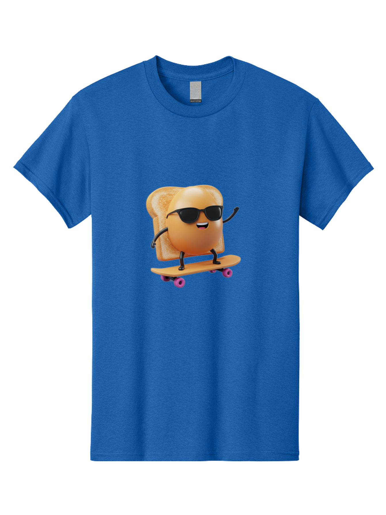 Bread-Character-Skateboarding Men'S Graphic Tee, 100% Cotton, Comfortable Casual Summer Wear, Machine Washable, Vintage Camera, Old Camera, Antique Camera, Black Camera, Classic Photography, Photography Equipment, Nostalgic Device, Bak112
