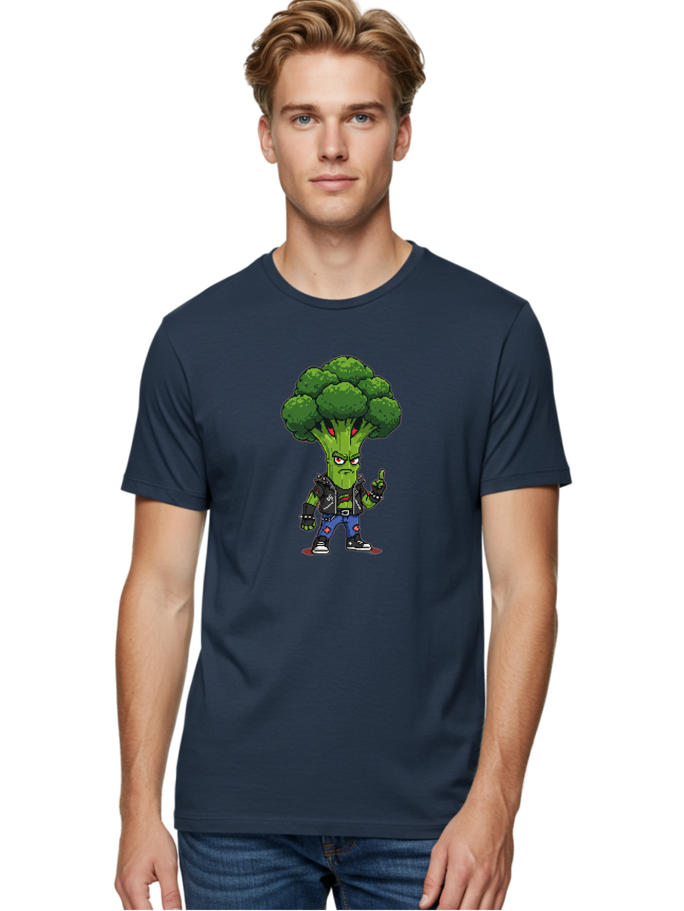 Broccoli-Character-1 Men'S Graphic Tee, 100% Cotton, Comfortable Casual Summer Wear, Machine Washable, Vintage Camera, Old Camera, Antique Camera, Black Camera, Classic Photography, Photography Equipment, Nostalgic Device, Film Camera, Bak113