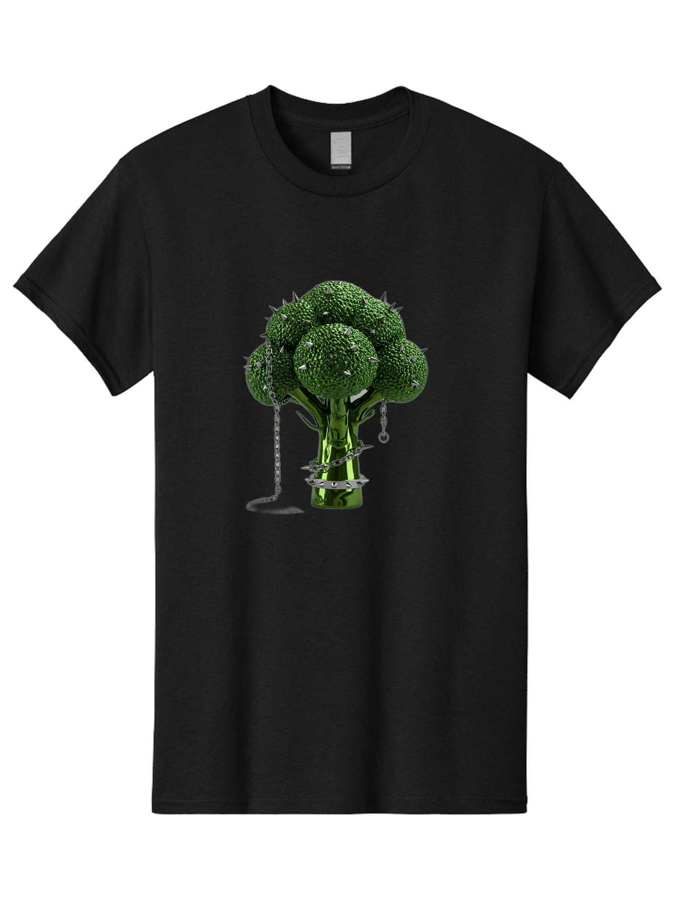 Broccoli-With-Spikes-And-Chains Men'S Graphic Tee, 100% Cotton, Comfortable Casual Summer Wear, Machine Washable, Vintage Camera, Old Camera, Antique Camera, Black Camera, Classic Photography, Photography Equipment, Nostalgic Device, Bak117