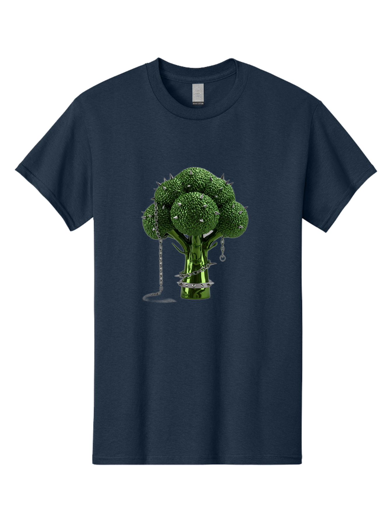 Broccoli-With-Spikes-And-Chains Men'S Graphic Tee, 100% Cotton, Comfortable Casual Summer Wear, Machine Washable, Vintage Camera, Old Camera, Antique Camera, Black Camera, Classic Photography, Photography Equipment, Nostalgic Device, Bak117