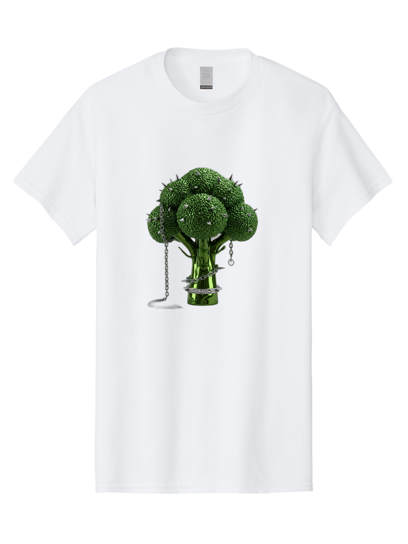 Broccoli-With-Spikes-And-Chains Men'S Graphic Tee, 100% Cotton, Comfortable Casual Summer Wear, Machine Washable, Vintage Camera, Old Camera, Antique Camera, Black Camera, Classic Photography, Photography Equipment, Nostalgic Device, Bak117