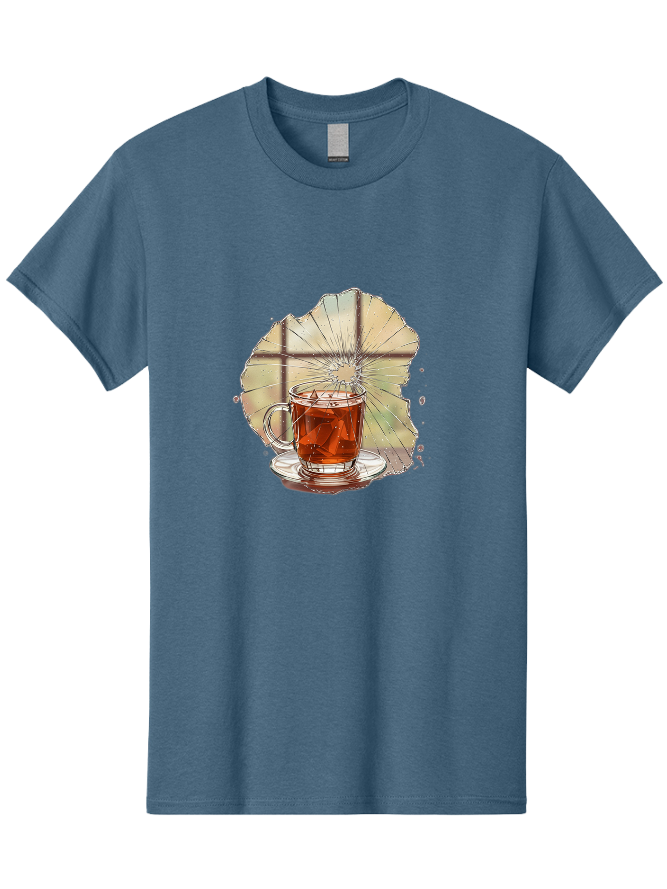 Broken-Glass-Tea Men'S Graphic Tee, 100% Cotton, Comfortable Casual Summer Wear, Machine Washable, Vintage Camera, Old Camera, Antique Camera, Black Camera, Classic Photography, Photography Equipment, Nostalgic Device, Film Camera, Camera Art Bak121