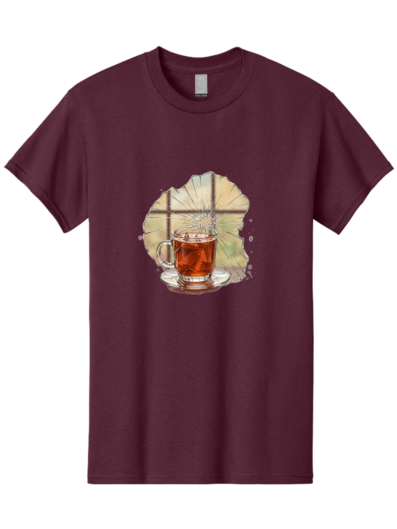 Broken-Glass-Tea Men'S Graphic Tee, 100% Cotton, Comfortable Casual Summer Wear, Machine Washable, Vintage Camera, Old Camera, Antique Camera, Black Camera, Classic Photography, Photography Equipment, Nostalgic Device, Film Camera, Camera Art Bak121