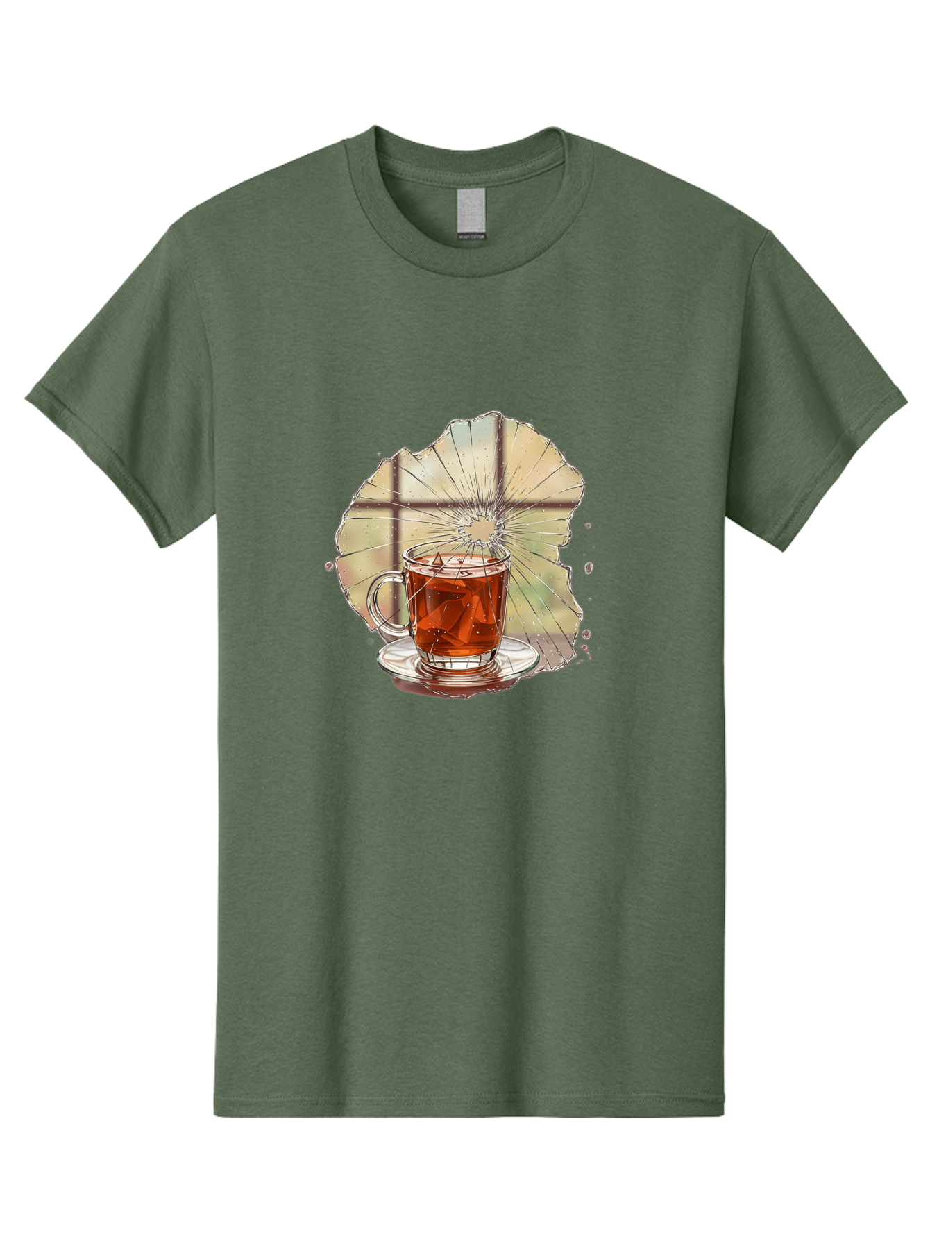 Broken-Glass-Tea Men'S Graphic Tee, 100% Cotton, Comfortable Casual Summer Wear, Machine Washable, Vintage Camera, Old Camera, Antique Camera, Black Camera, Classic Photography, Photography Equipment, Nostalgic Device, Film Camera, Camera Art Bak121