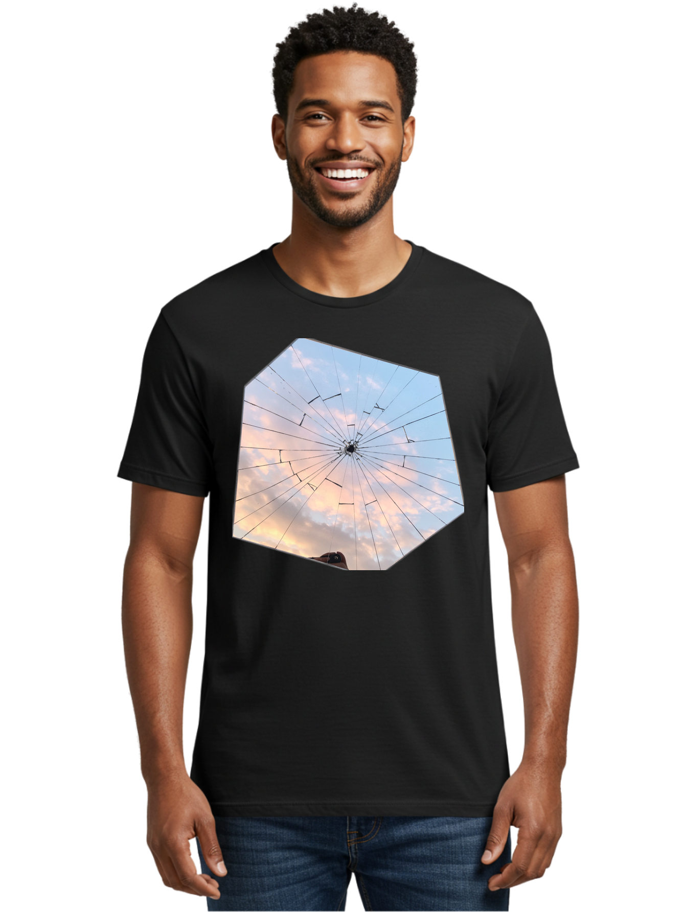 Broken-Glass Men'S Graphic Tee, 100% Cotton, Comfortable Casual Summer Wear, Machine Washable, Vintage Camera, Old Camera, Antique Camera, Black Camera, Classic Photography, Photography Equipment, Nostalgic Device, Film Camera, Camera Art Bak123