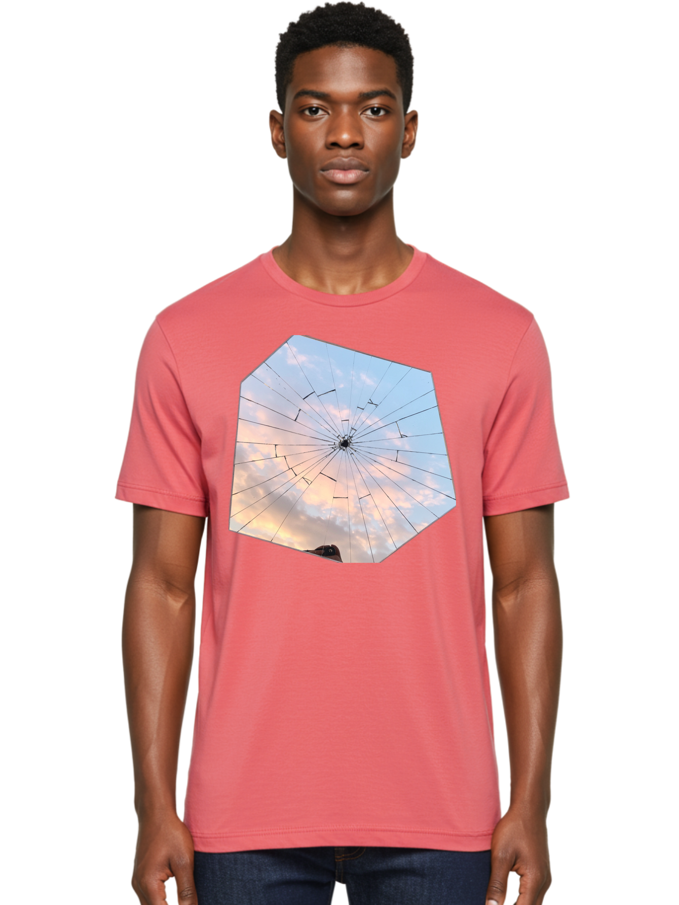 Broken-Glass Men'S Graphic Tee, 100% Cotton, Comfortable Casual Summer Wear, Machine Washable, Vintage Camera, Old Camera, Antique Camera, Black Camera, Classic Photography, Photography Equipment, Nostalgic Device, Film Camera, Camera Art Bak123