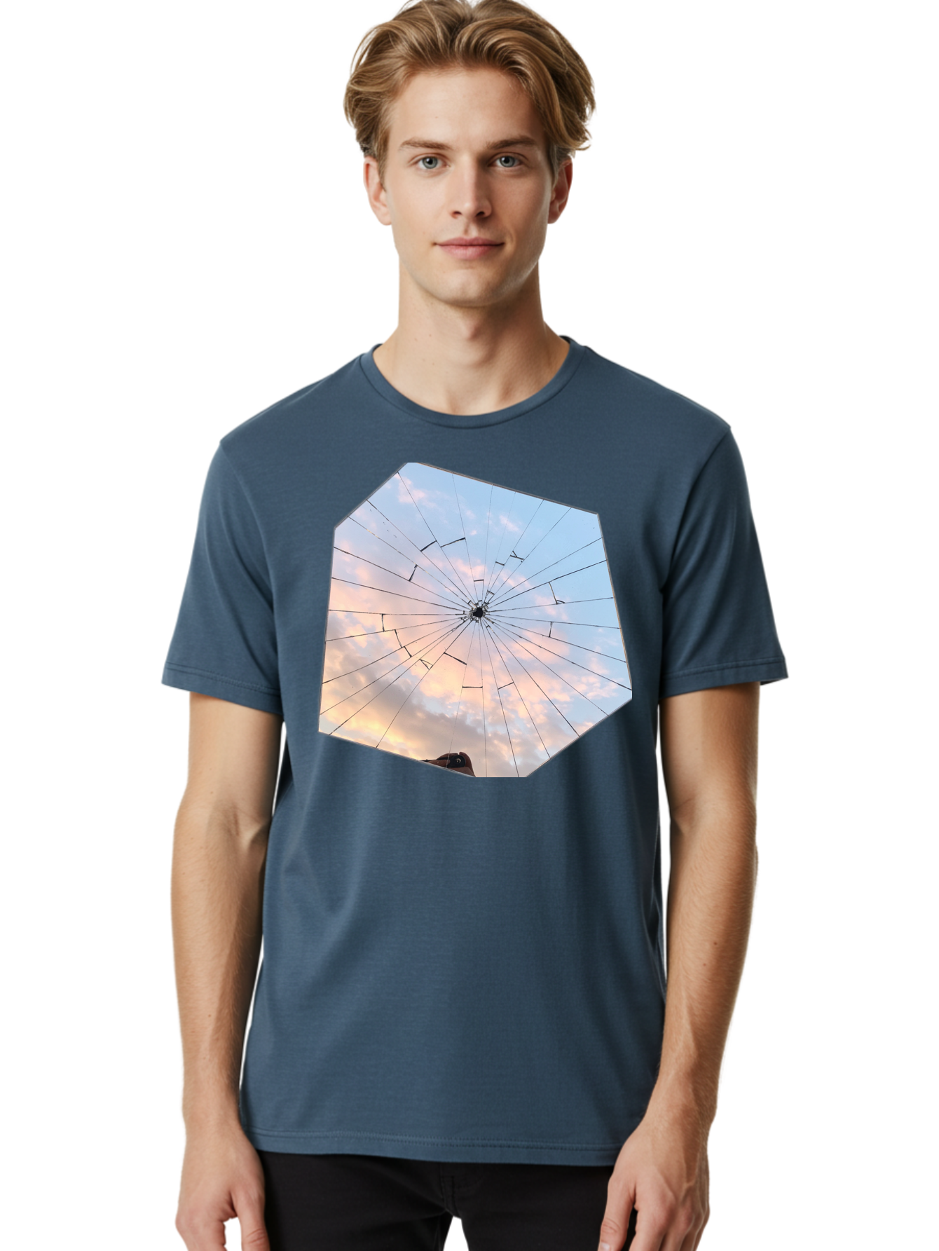 Broken-Glass Men'S Graphic Tee, 100% Cotton, Comfortable Casual Summer Wear, Machine Washable, Vintage Camera, Old Camera, Antique Camera, Black Camera, Classic Photography, Photography Equipment, Nostalgic Device, Film Camera, Camera Art Bak123