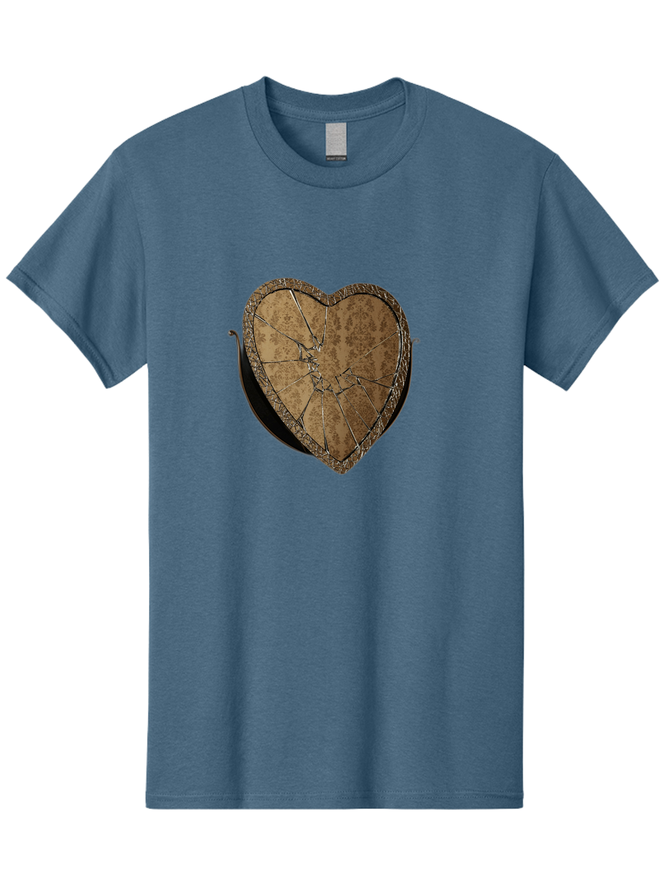 Broken-Heart-2 Men'S Graphic Tee, 100% Cotton, Comfortable Casual Summer Wear, Machine Washable, Vintage Camera, Old Camera, Antique Camera, Black Camera, Classic Photography, Photography Equipment, Nostalgic Device, Film Camera, Camera Art Bak125