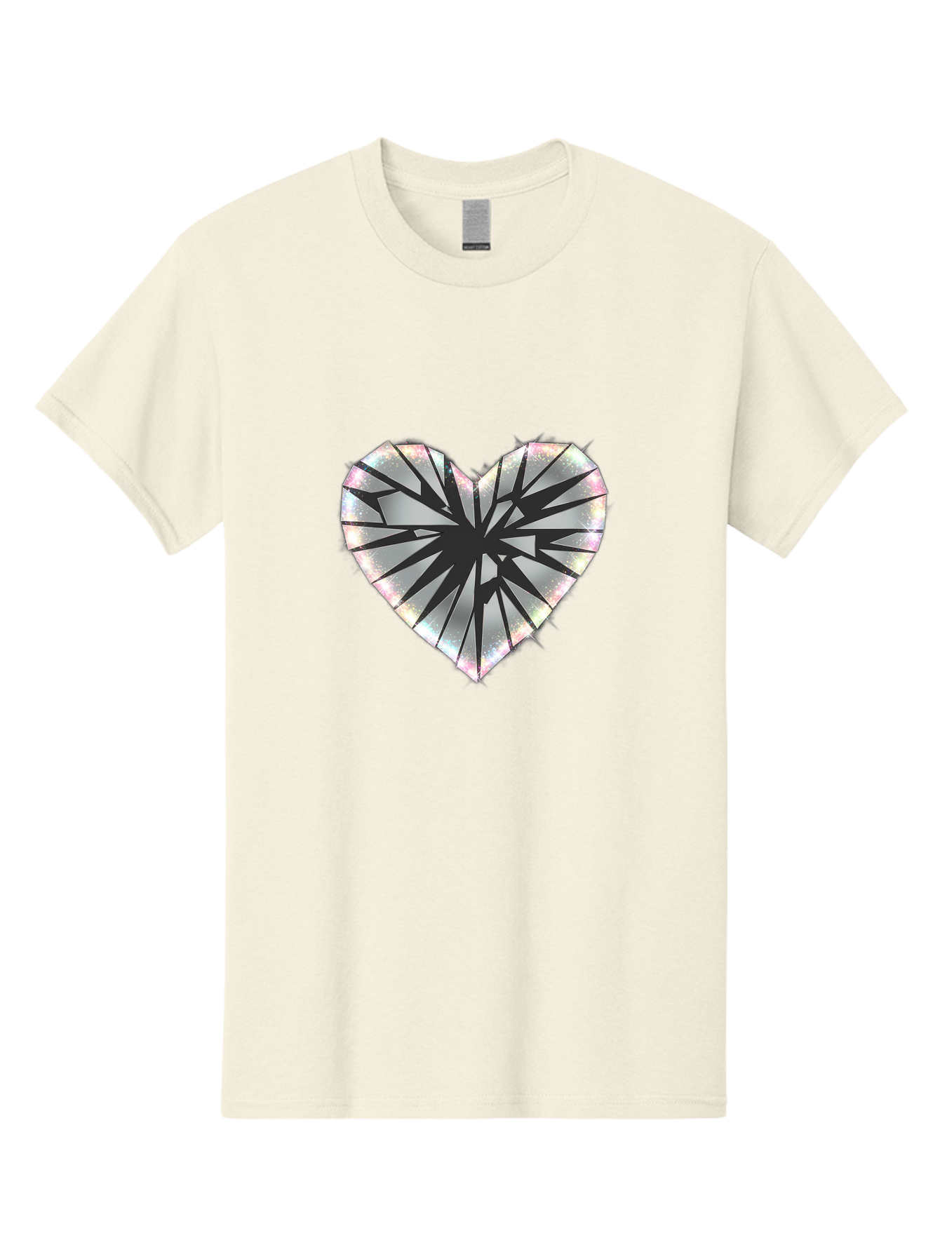 Broken-Holographic-Heart Men'S Graphic Tee, 100% Cotton, Comfortable Casual Summer Wear, Machine Washable, Vintage Camera, Old Camera, Antique Camera, Black Camera, Classic Photography, Photography Equipment, Nostalgic Device, Film Camera, Bak128