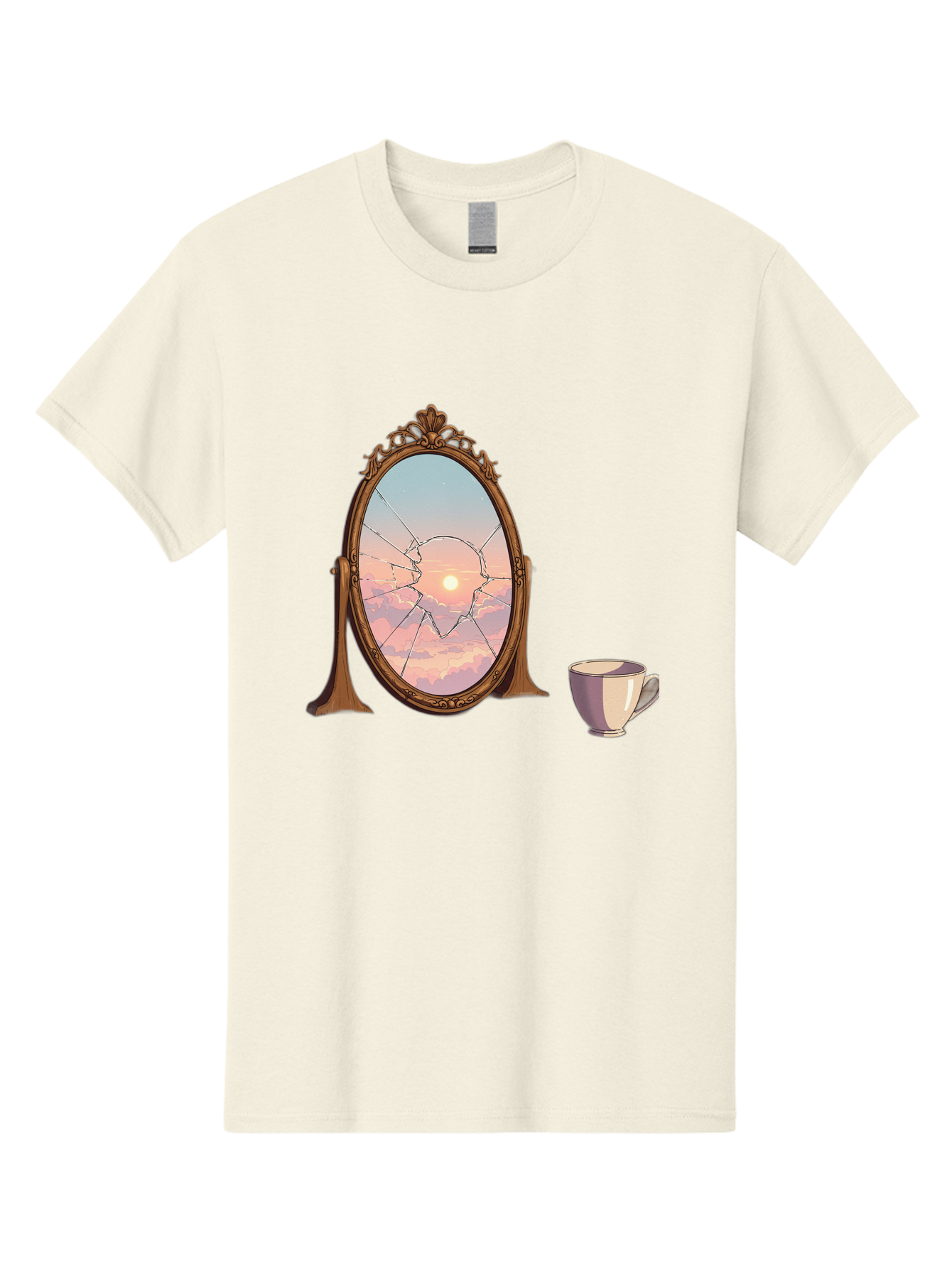 Broken-Mirror-1 Men'S Graphic Tee, 100% Cotton, Comfortable Casual Summer Wear, Machine Washable, Vintage Camera, Old Camera, Antique Camera, Black Camera, Classic Photography, Photography Equipment, Nostalgic Device, Film Camera, Camera Art Bak129