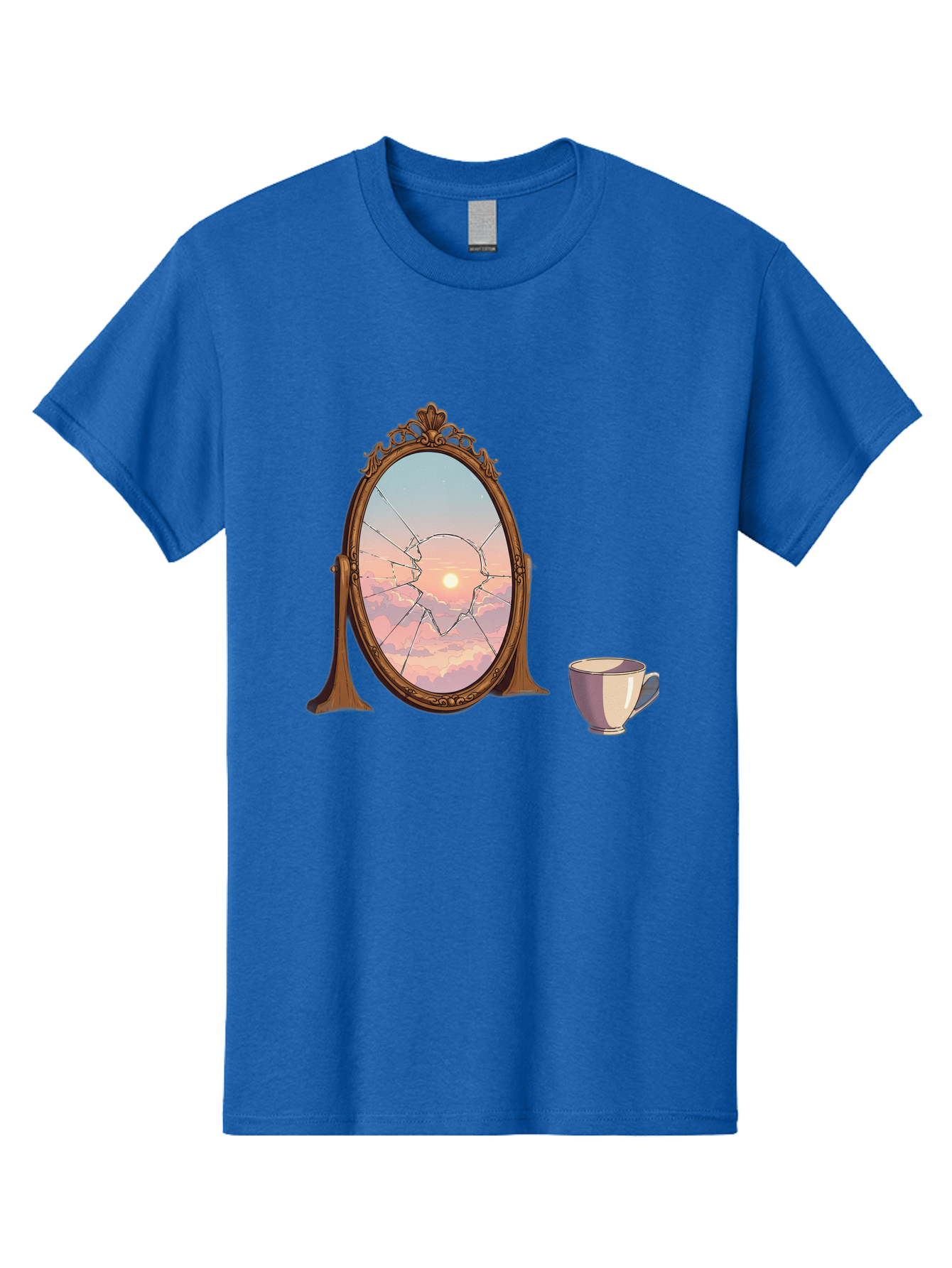 Broken-Mirror-1 Men'S Graphic Tee, 100% Cotton, Comfortable Casual Summer Wear, Machine Washable, Vintage Camera, Old Camera, Antique Camera, Black Camera, Classic Photography, Photography Equipment, Nostalgic Device, Film Camera, Camera Art Bak129