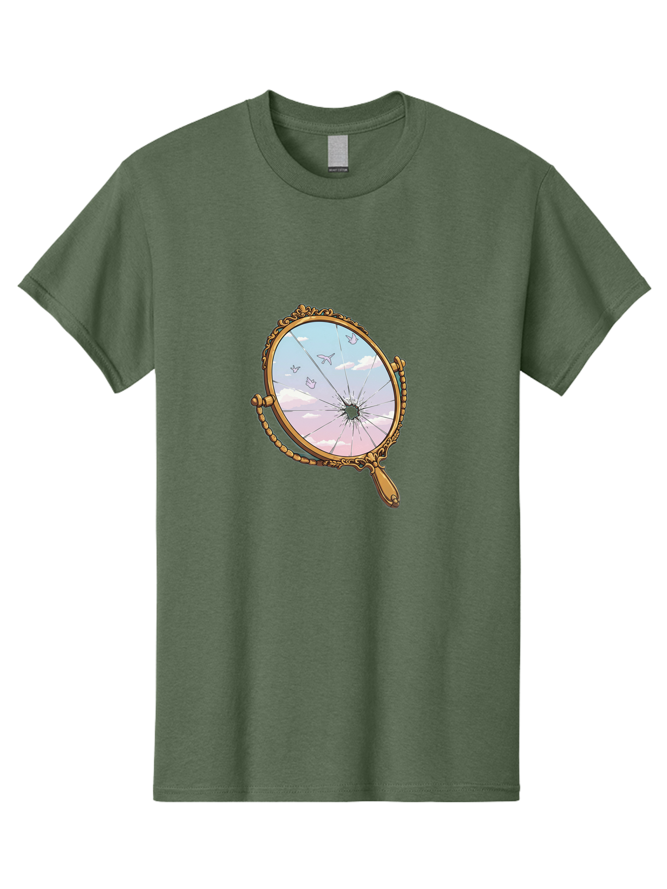 Broken-Mirror Men'S Graphic Tee, 100% Cotton, Comfortable Casual Summer Wear, Machine Washable, Vintage Camera, Old Camera, Antique Camera, Black Camera, Classic Photography, Photography Equipment, Nostalgic Device, Film Camera, Camera Art Bak137