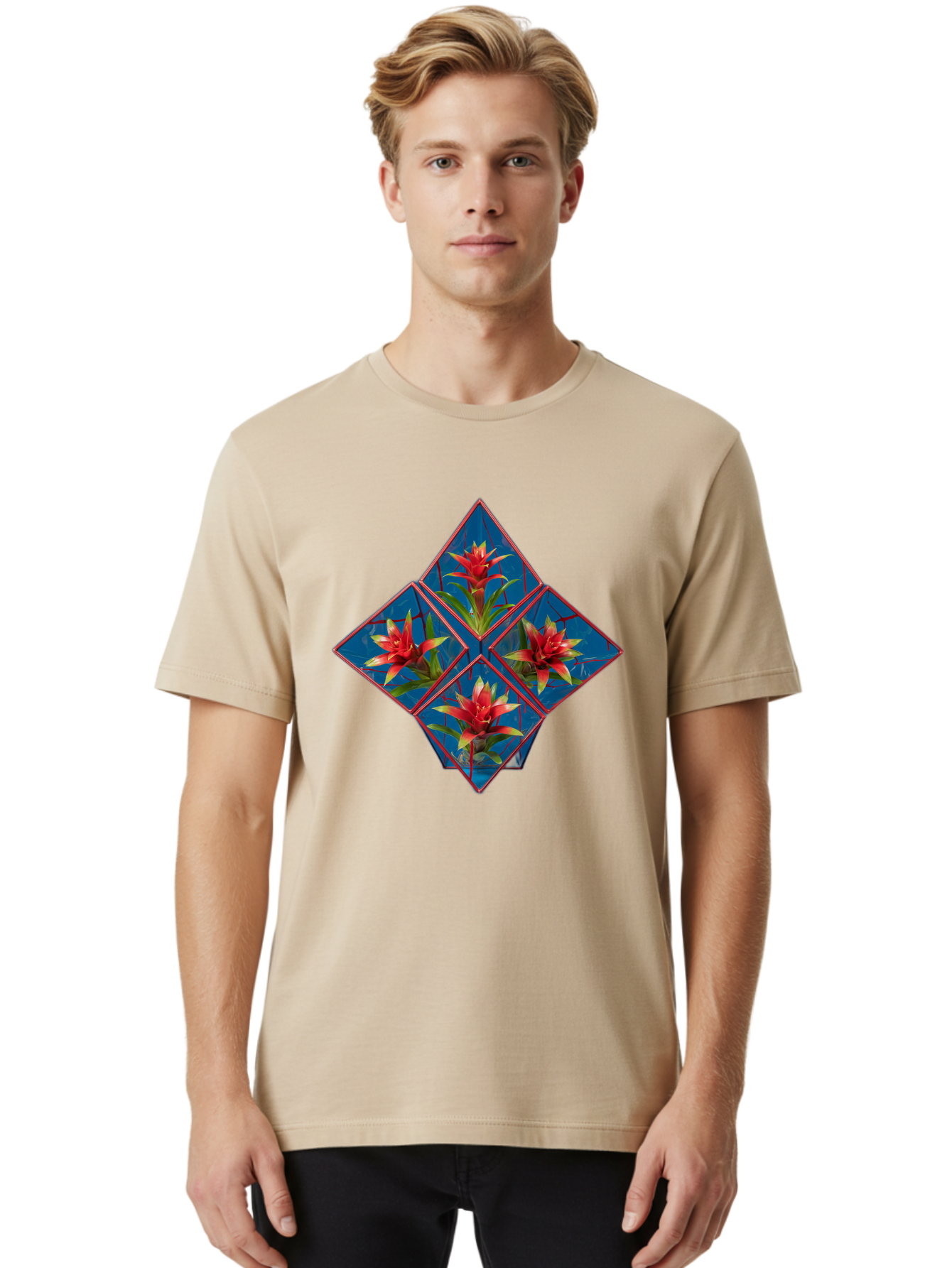 Bromeliad-Flower Men'S Graphic Tee, 100% Cotton, Comfortable Casual Summer Wear, Machine Washable, Vintage Camera, Old Camera, Antique Camera, Black Camera, Classic Photography, Photography Equipment, Nostalgic Device, Film Camera, Camera Art Bak140