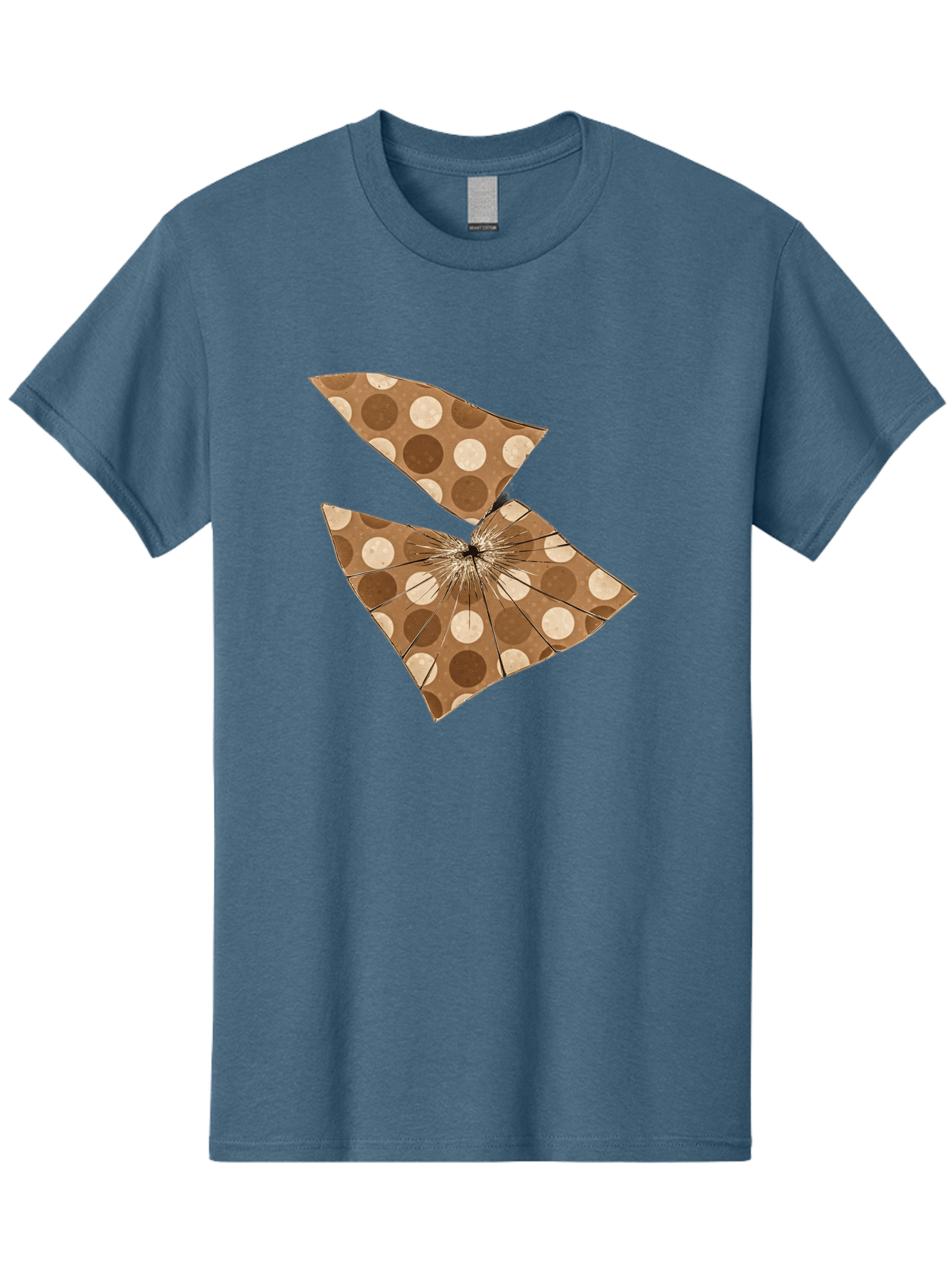 Brown-And-Beige-Polka-Dot-Parasol Men'S Graphic Tee, 100% Cotton, Comfortable Casual Summer Wear, Machine Washable, Vintage Camera, Old Camera, Antique Camera, Black Camera, Classic Photography, Photography Equipment, Nostalgic Device, Bak141