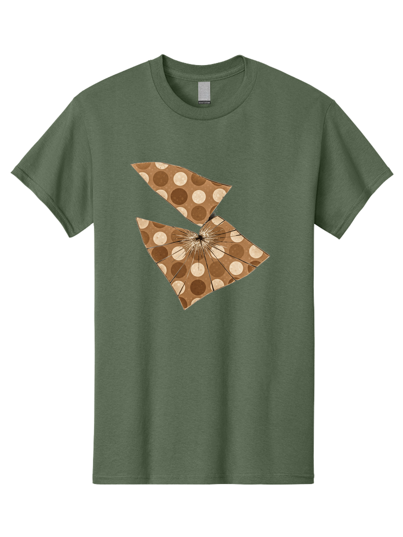 Brown-And-Beige-Polka-Dot-Parasol Men'S Graphic Tee, 100% Cotton, Comfortable Casual Summer Wear, Machine Washable, Vintage Camera, Old Camera, Antique Camera, Black Camera, Classic Photography, Photography Equipment, Nostalgic Device, Bak141