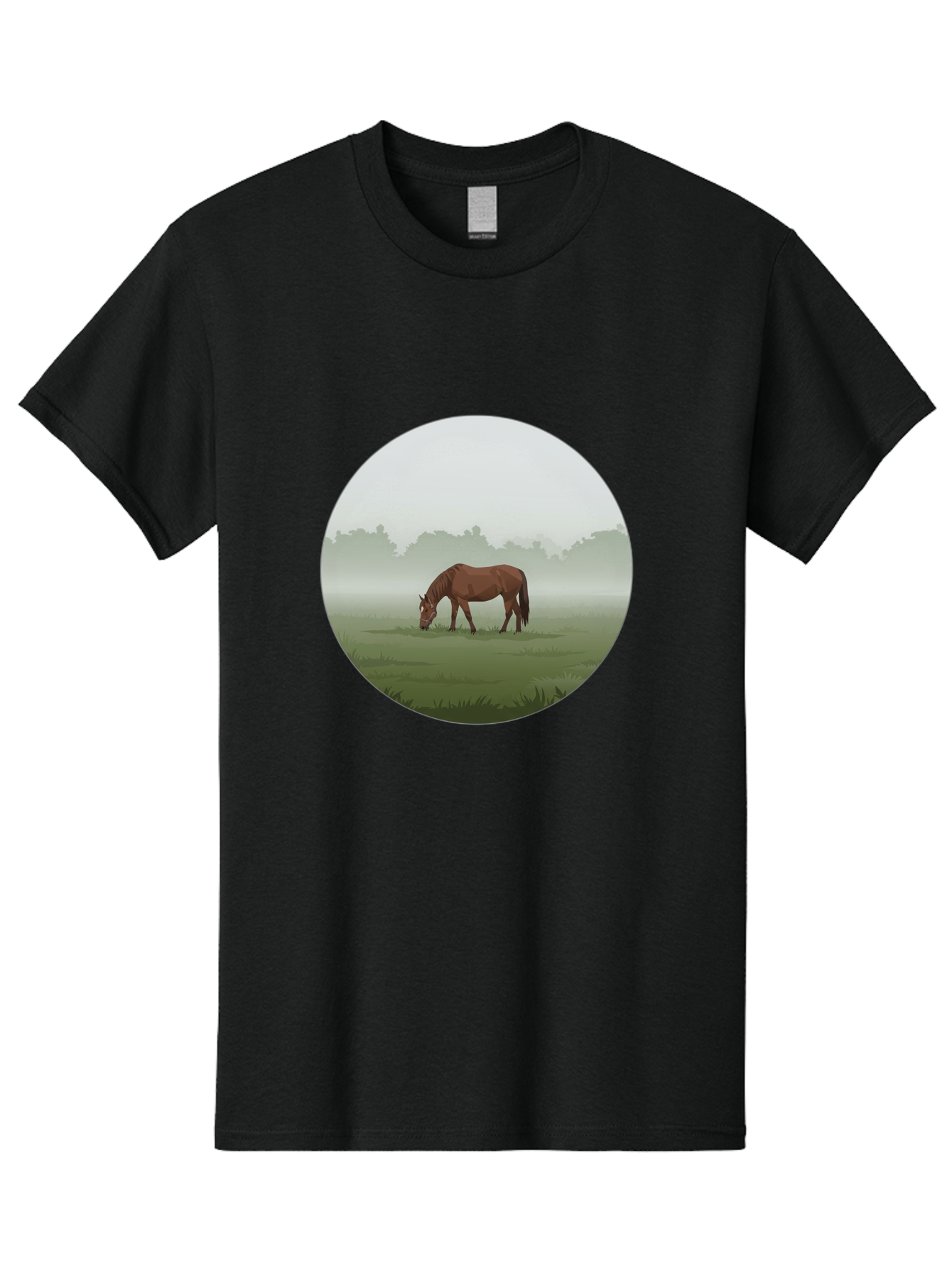 Brown-Horse-Grazing Men'S Graphic Tee, 100% Cotton, Comfortable Casual Summer Wear, Machine Washable, Vintage Camera, Old Camera, Antique Camera, Black Camera, Classic Photography, Photography Equipment, Nostalgic Device, Film Camera, Bak142
