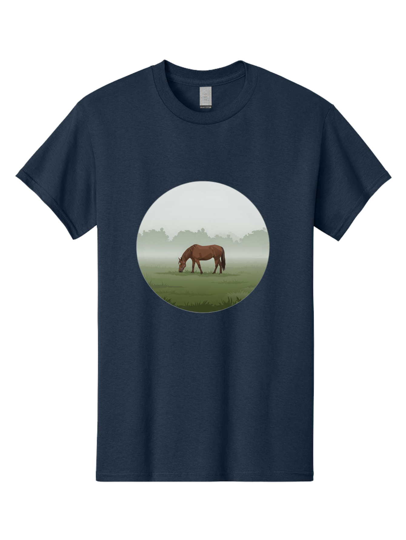 Brown-Horse-Grazing Men'S Graphic Tee, 100% Cotton, Comfortable Casual Summer Wear, Machine Washable, Vintage Camera, Old Camera, Antique Camera, Black Camera, Classic Photography, Photography Equipment, Nostalgic Device, Film Camera, Bak142