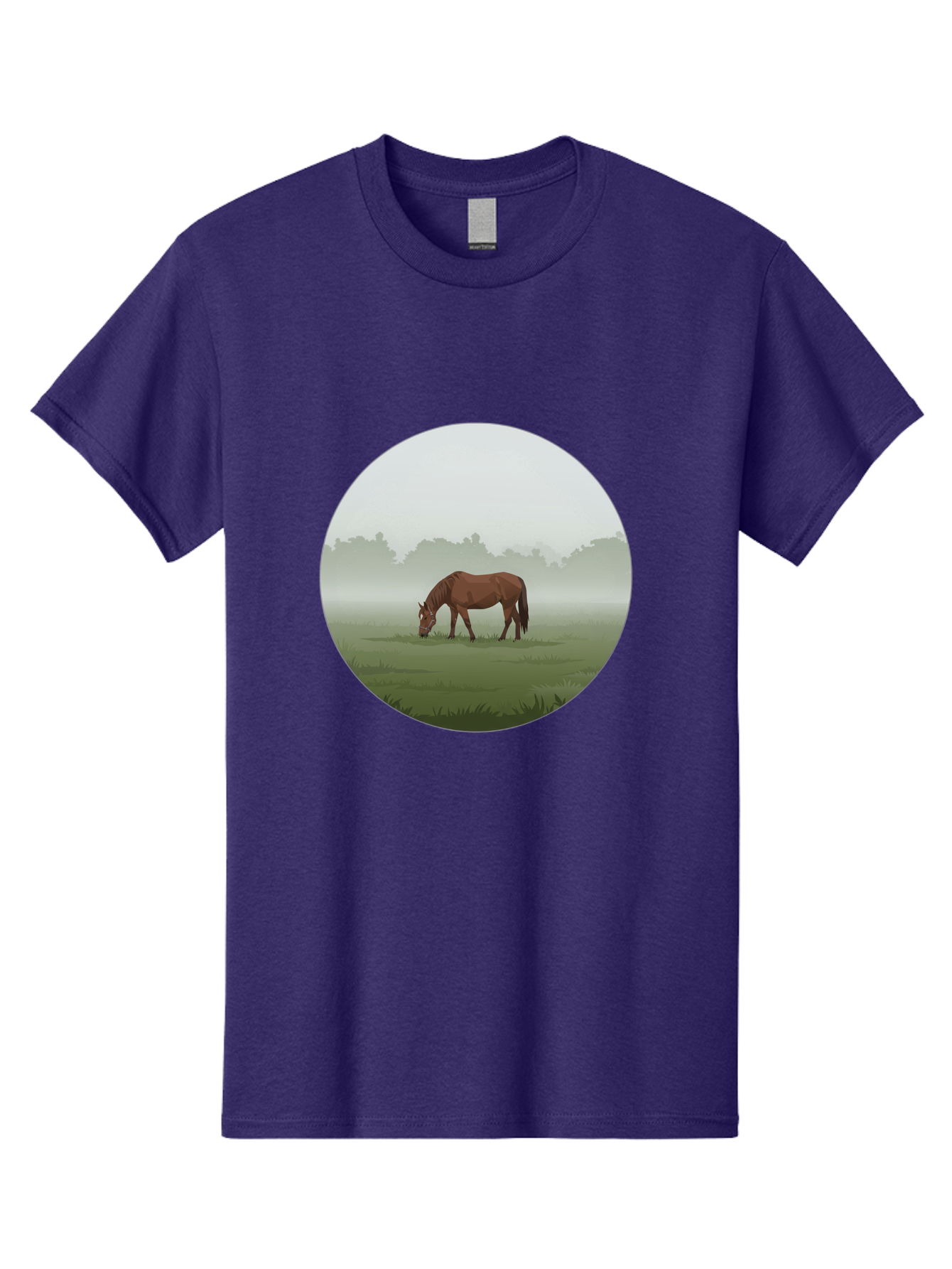 Brown-Horse-Grazing Men'S Graphic Tee, 100% Cotton, Comfortable Casual Summer Wear, Machine Washable, Vintage Camera, Old Camera, Antique Camera, Black Camera, Classic Photography, Photography Equipment, Nostalgic Device, Film Camera, Bak142