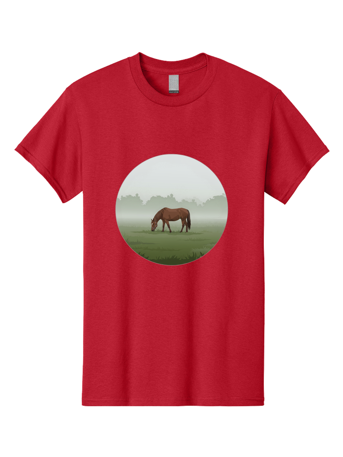 Brown-Horse-Grazing Men'S Graphic Tee, 100% Cotton, Comfortable Casual Summer Wear, Machine Washable, Vintage Camera, Old Camera, Antique Camera, Black Camera, Classic Photography, Photography Equipment, Nostalgic Device, Film Camera, Bak142