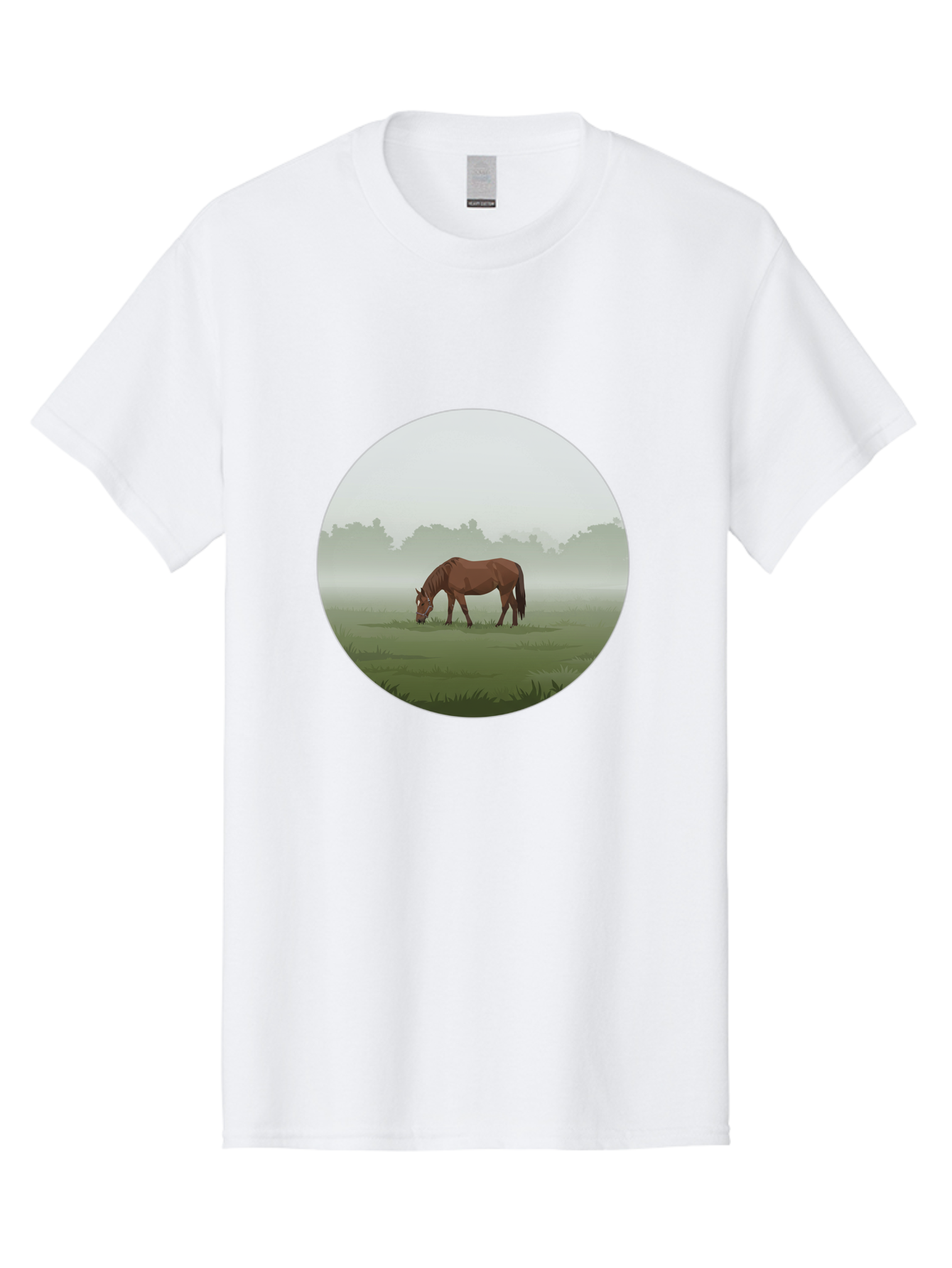 Brown-Horse-Grazing Men'S Graphic Tee, 100% Cotton, Comfortable Casual Summer Wear, Machine Washable, Vintage Camera, Old Camera, Antique Camera, Black Camera, Classic Photography, Photography Equipment, Nostalgic Device, Film Camera, Bak142