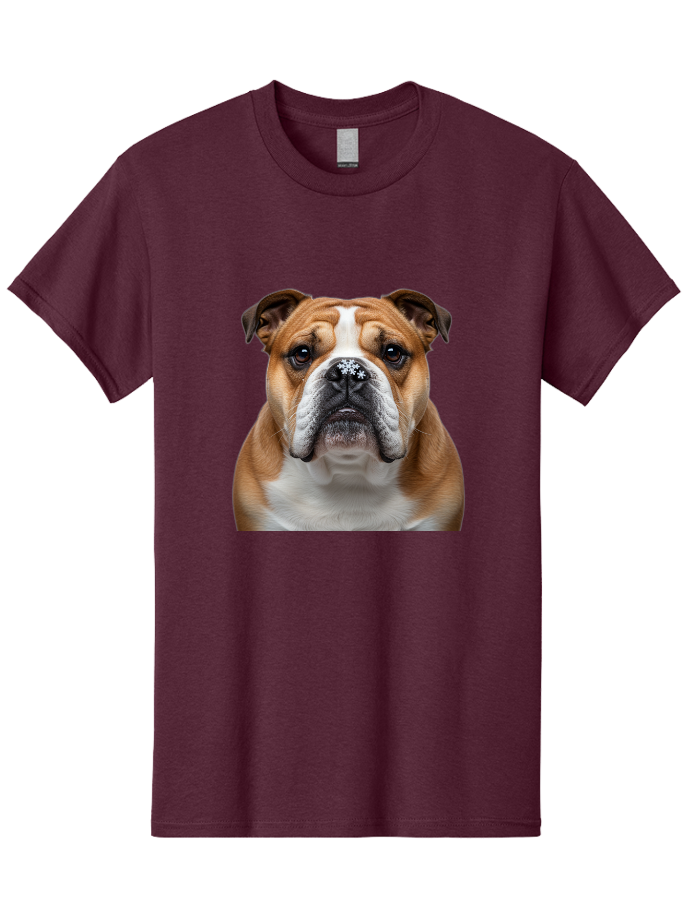 Bulldog-Portrait Men'S Graphic Tee, 100% Cotton, Comfortable Casual Summer Wear, Machine Washable, Vintage Camera, Old Camera, Antique Camera, Black Camera, Classic Photography, Photography Equipment, Nostalgic Device, Film Camera, Camera Art Bak145