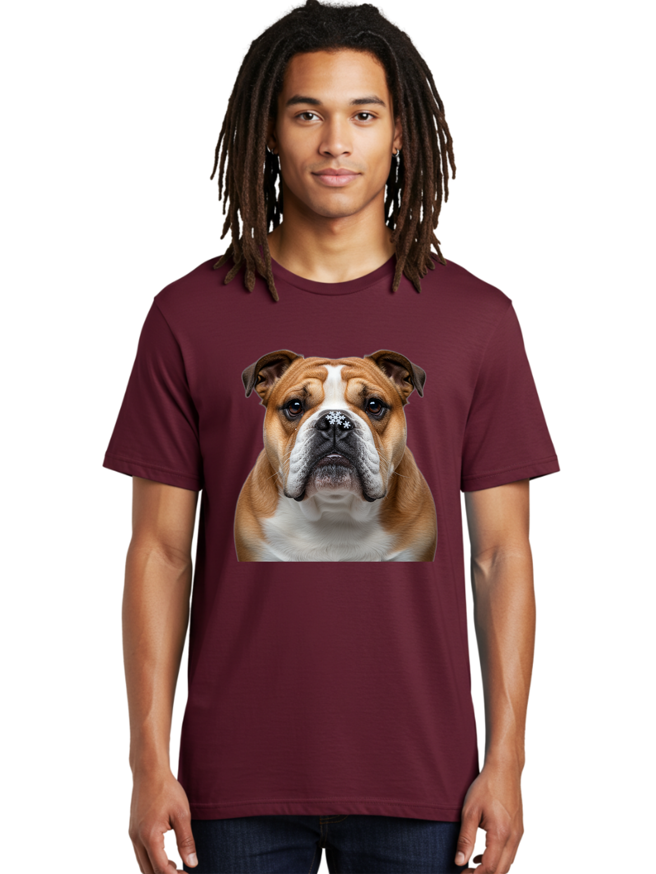 Bulldog-Portrait Men'S Graphic Tee, 100% Cotton, Comfortable Casual Summer Wear, Machine Washable, Vintage Camera, Old Camera, Antique Camera, Black Camera, Classic Photography, Photography Equipment, Nostalgic Device, Film Camera, Camera Art Bak145