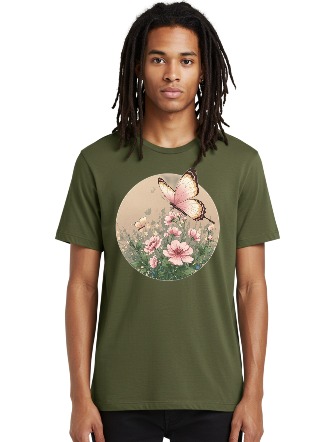 Butterflies-And-Flowers Men'S Graphic Tee, 100% Cotton, Comfortable Casual Summer Wear, Machine Washable, Vintage Camera, Old Camera, Antique Camera, Black Camera, Classic Photography, Photography Equipment, Nostalgic Device, Film Camera, Bak152