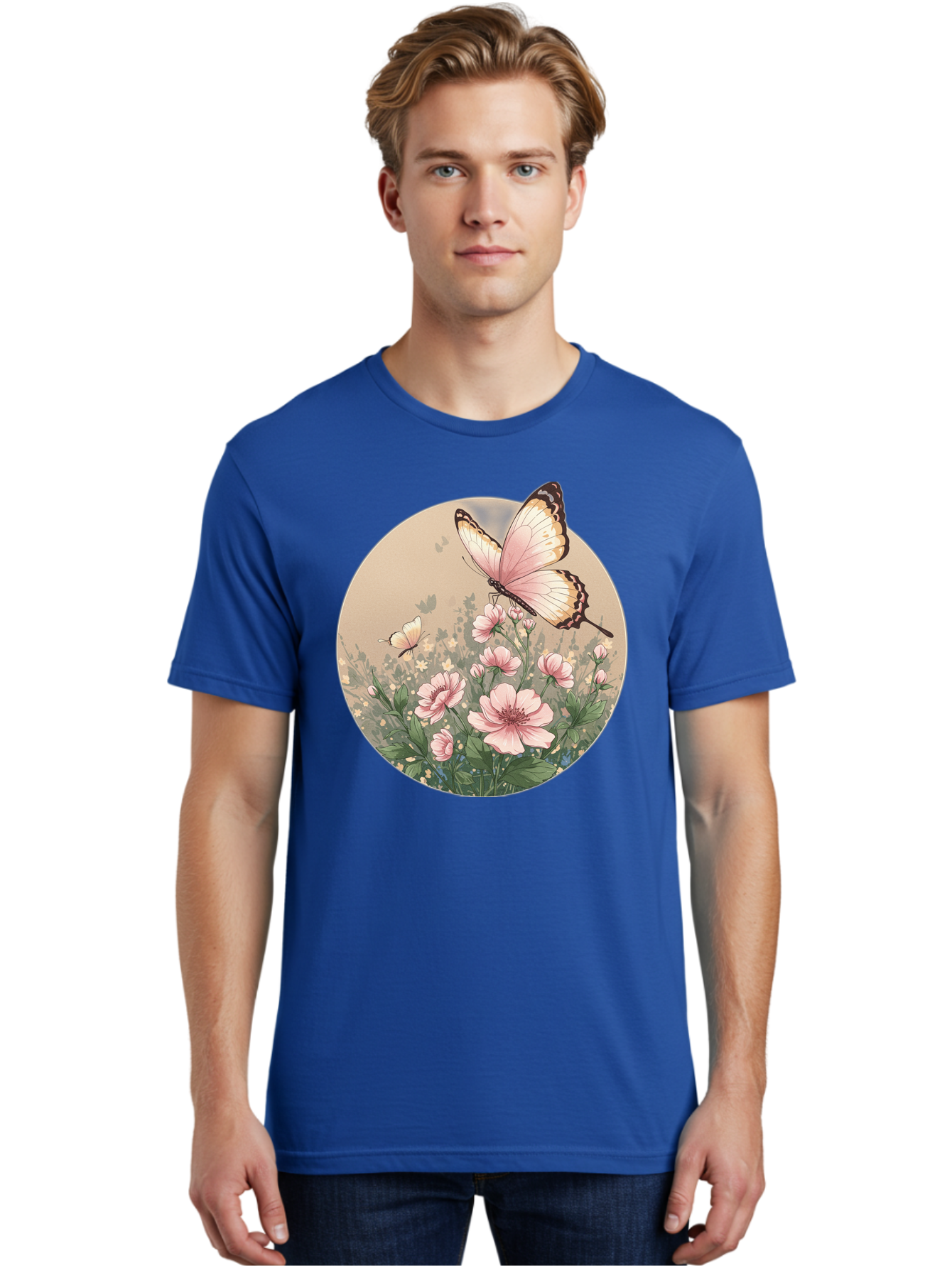 Butterflies-And-Flowers Men'S Graphic Tee, 100% Cotton, Comfortable Casual Summer Wear, Machine Washable, Vintage Camera, Old Camera, Antique Camera, Black Camera, Classic Photography, Photography Equipment, Nostalgic Device, Film Camera, Bak152