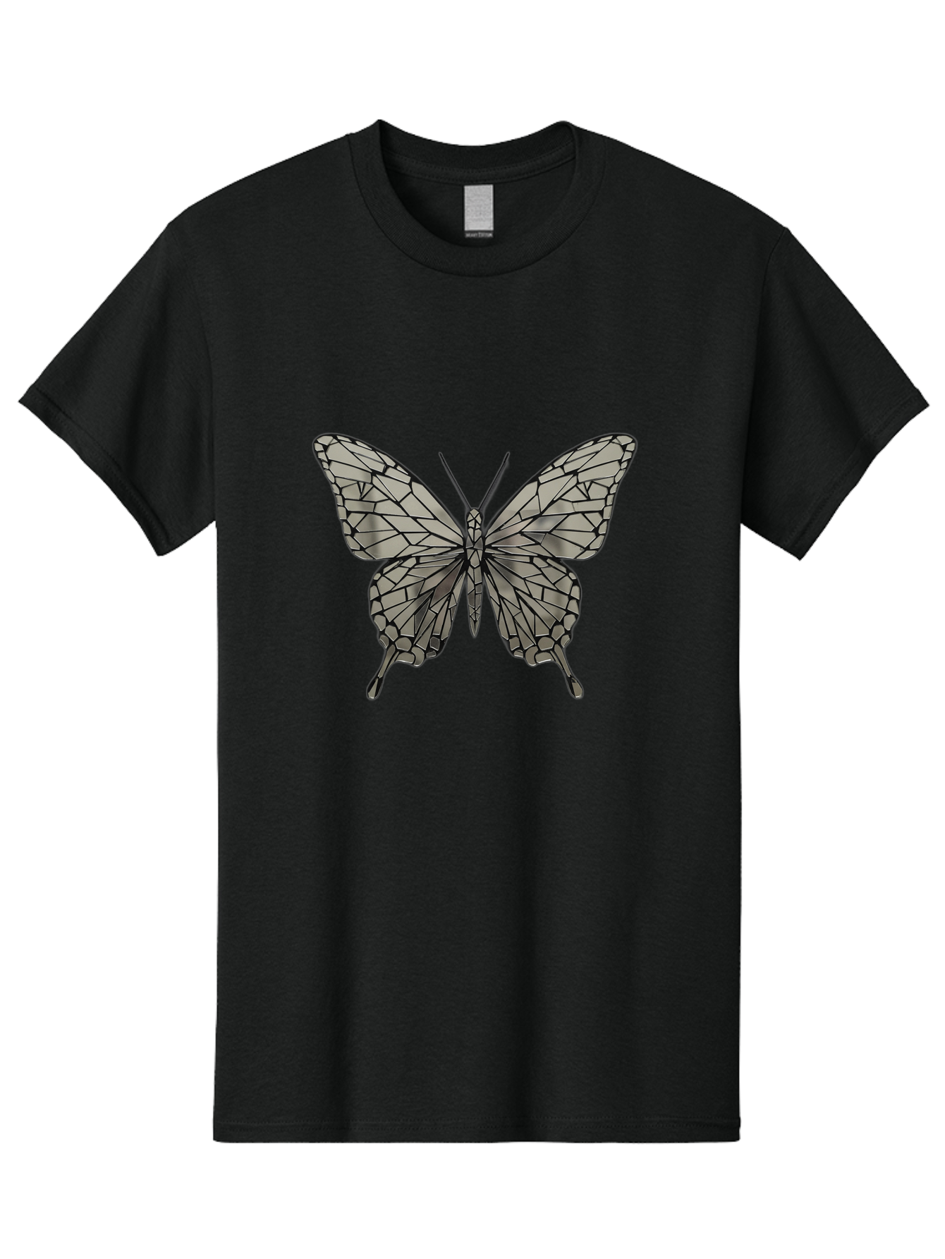 Butterfly-1 Men'S Graphic Tee, 100% Cotton, Comfortable Casual Summer Wear, Machine Washable, Vintage Camera, Old Camera, Antique Camera, Black Camera, Classic Photography, Photography Equipment, Nostalgic Device, Film Camera, Camera Art Bak154