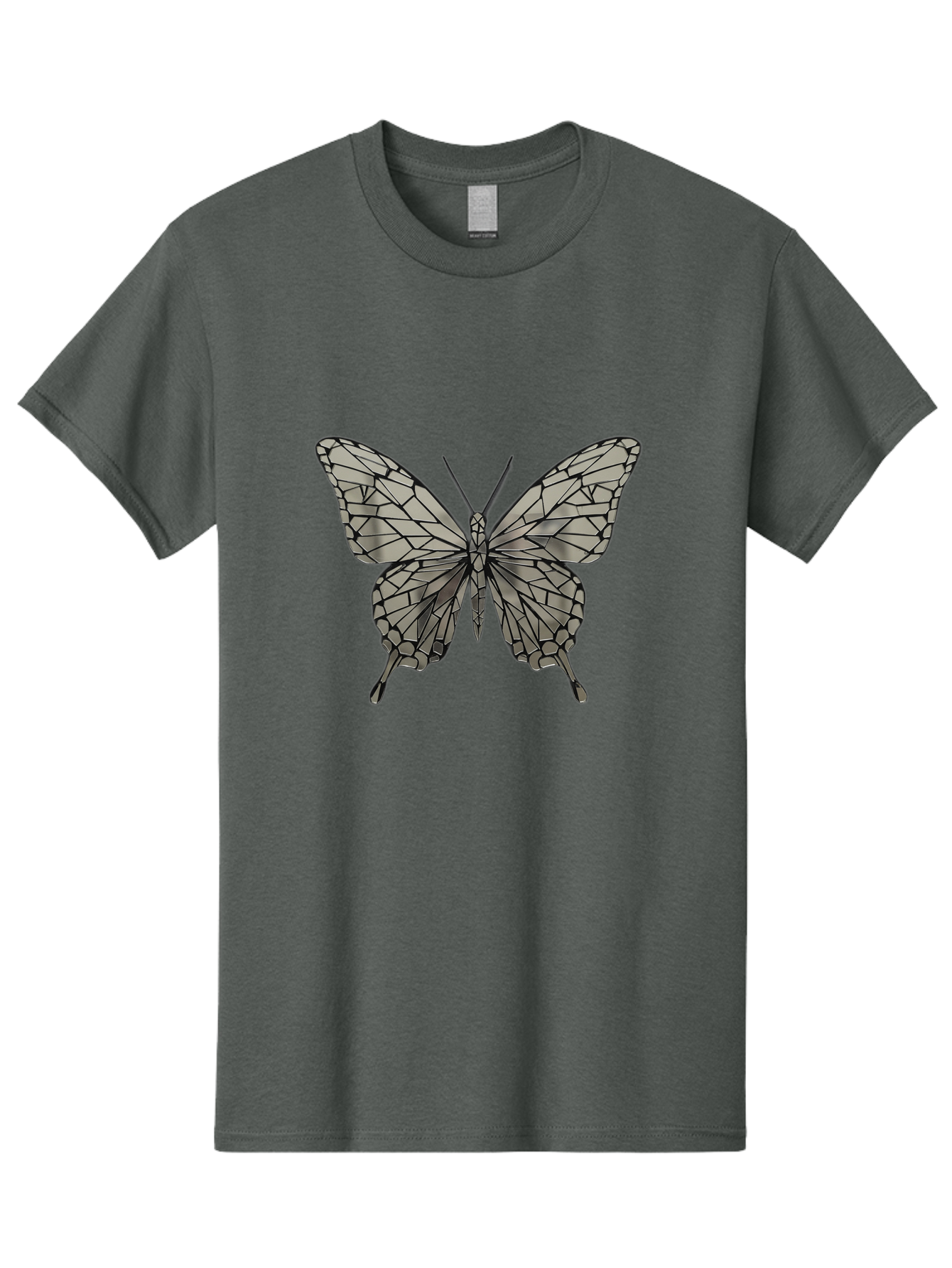 Butterfly-1 Men'S Graphic Tee, 100% Cotton, Comfortable Casual Summer Wear, Machine Washable, Vintage Camera, Old Camera, Antique Camera, Black Camera, Classic Photography, Photography Equipment, Nostalgic Device, Film Camera, Camera Art Bak154
