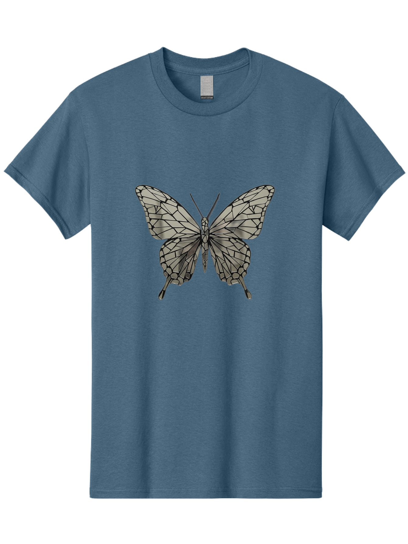 Butterfly-1 Men'S Graphic Tee, 100% Cotton, Comfortable Casual Summer Wear, Machine Washable, Vintage Camera, Old Camera, Antique Camera, Black Camera, Classic Photography, Photography Equipment, Nostalgic Device, Film Camera, Camera Art Bak154