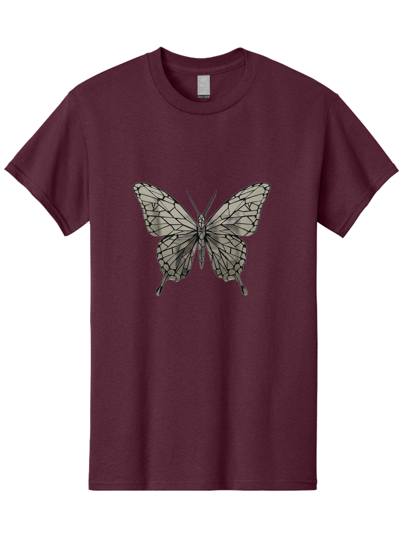 Butterfly-1 Men'S Graphic Tee, 100% Cotton, Comfortable Casual Summer Wear, Machine Washable, Vintage Camera, Old Camera, Antique Camera, Black Camera, Classic Photography, Photography Equipment, Nostalgic Device, Film Camera, Camera Art Bak154