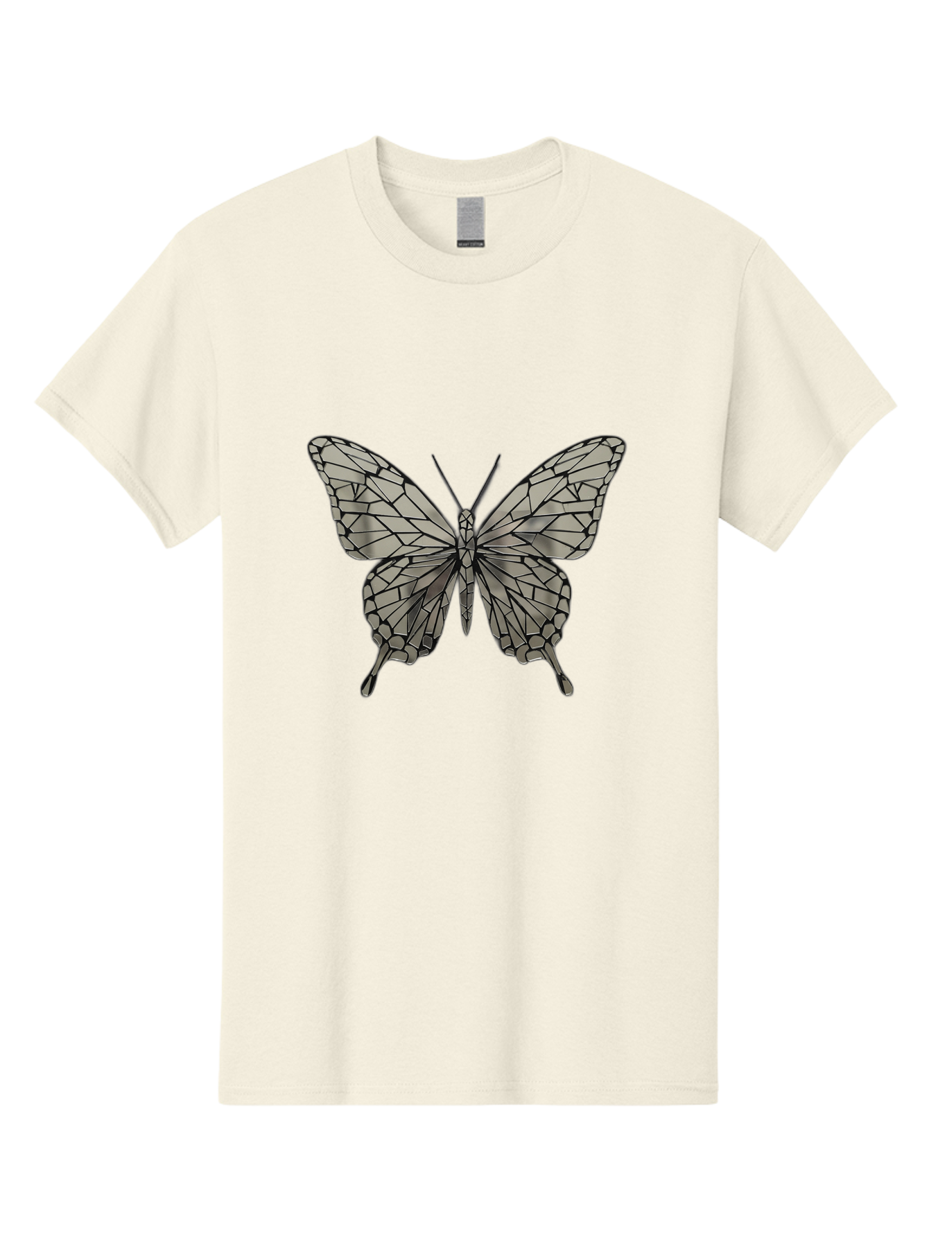 Butterfly-1 Men'S Graphic Tee, 100% Cotton, Comfortable Casual Summer Wear, Machine Washable, Vintage Camera, Old Camera, Antique Camera, Black Camera, Classic Photography, Photography Equipment, Nostalgic Device, Film Camera, Camera Art Bak154