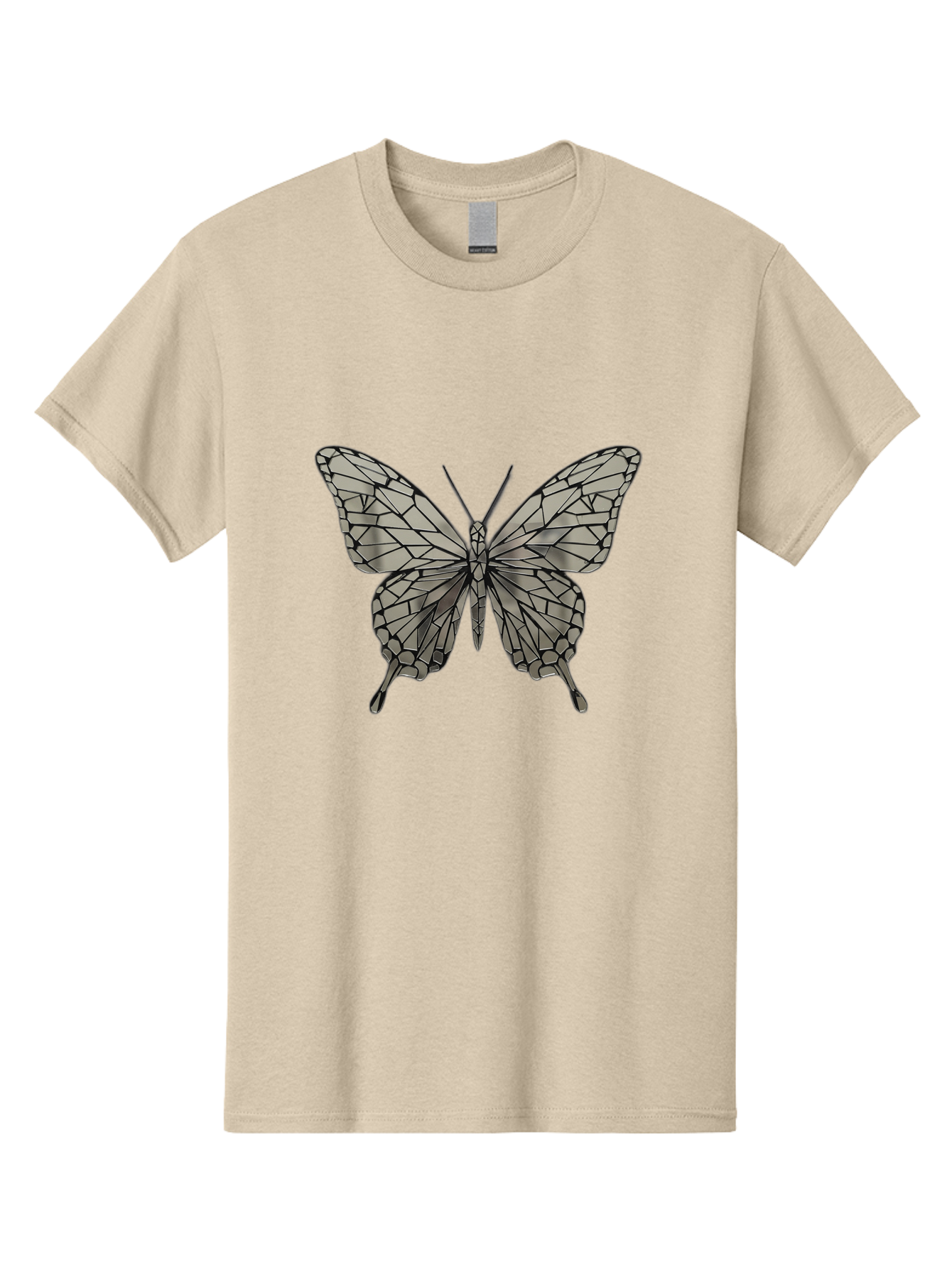 Butterfly-1 Men'S Graphic Tee, 100% Cotton, Comfortable Casual Summer Wear, Machine Washable, Vintage Camera, Old Camera, Antique Camera, Black Camera, Classic Photography, Photography Equipment, Nostalgic Device, Film Camera, Camera Art Bak154