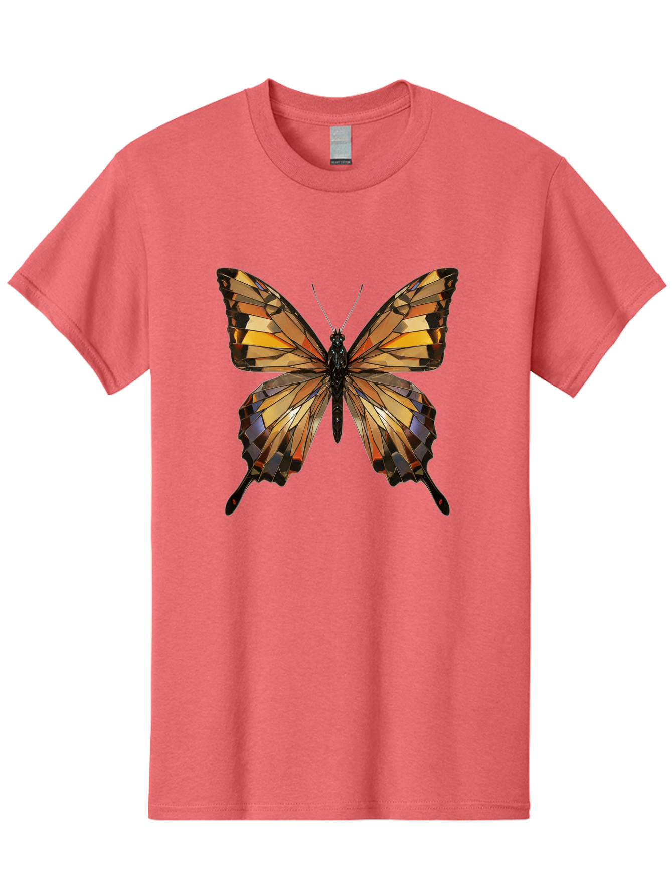 Butterfly-2 Men'S Graphic Tee, 100% Cotton, Comfortable Casual Summer Wear, Machine Washable, Vintage Camera, Old Camera, Antique Camera, Black Camera, Classic Photography, Photography Equipment, Nostalgic Device, Film Camera, Camera Art Bak155